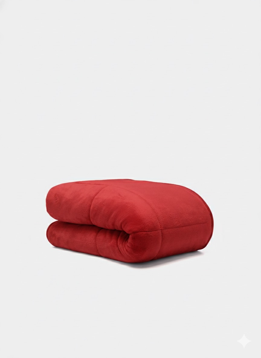 Edredão de veludo de solteiro