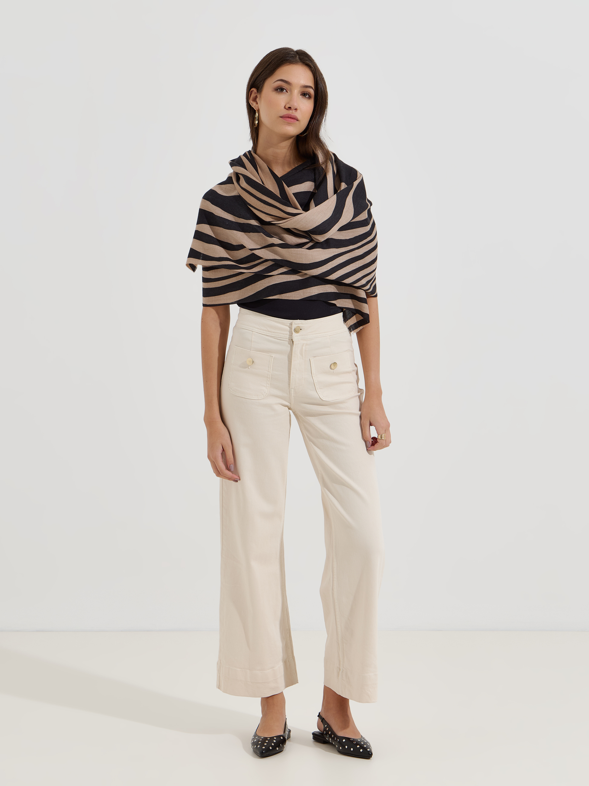 Calças de ganga sailor pocket