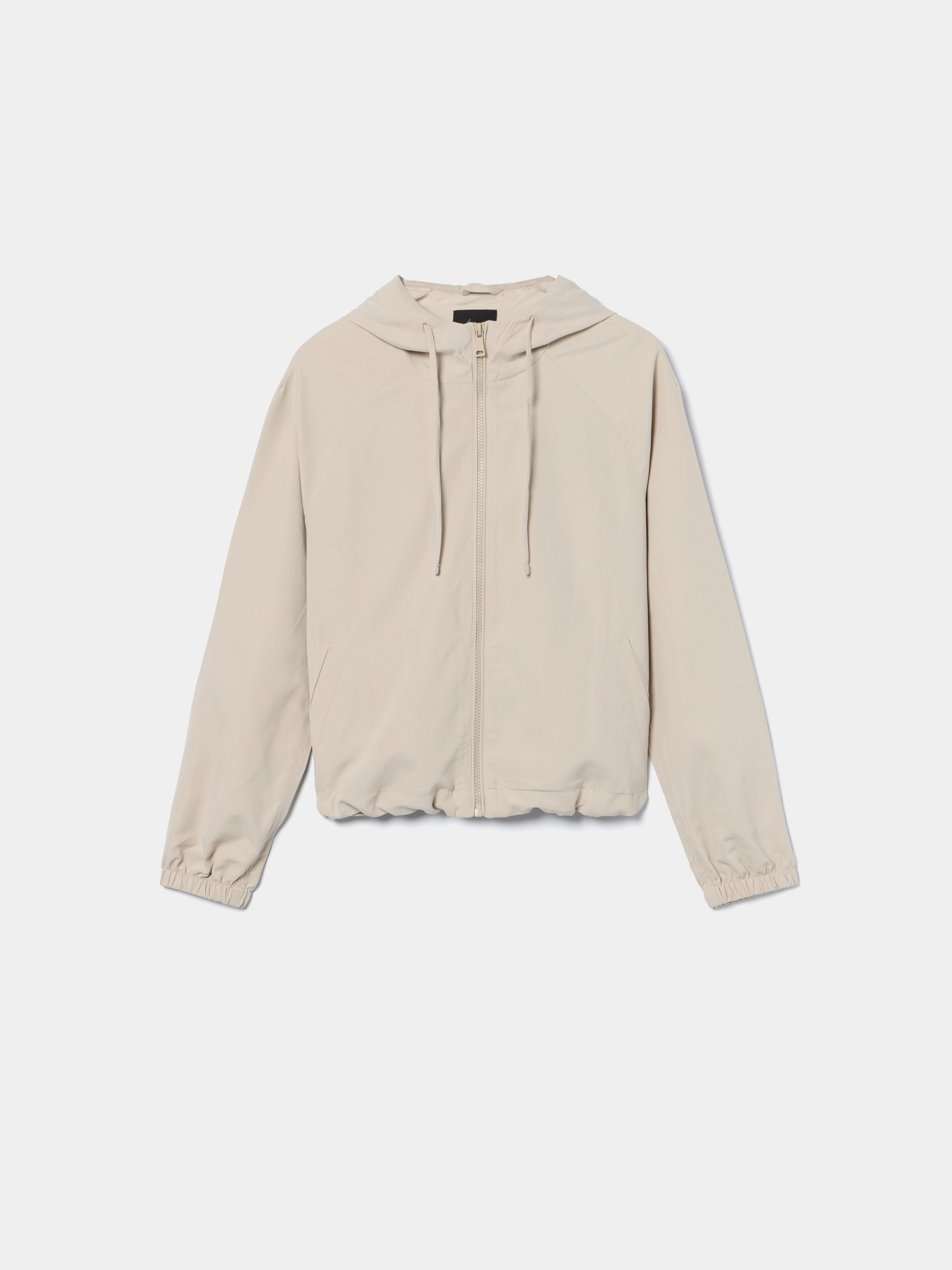 Parka com carapuço curta