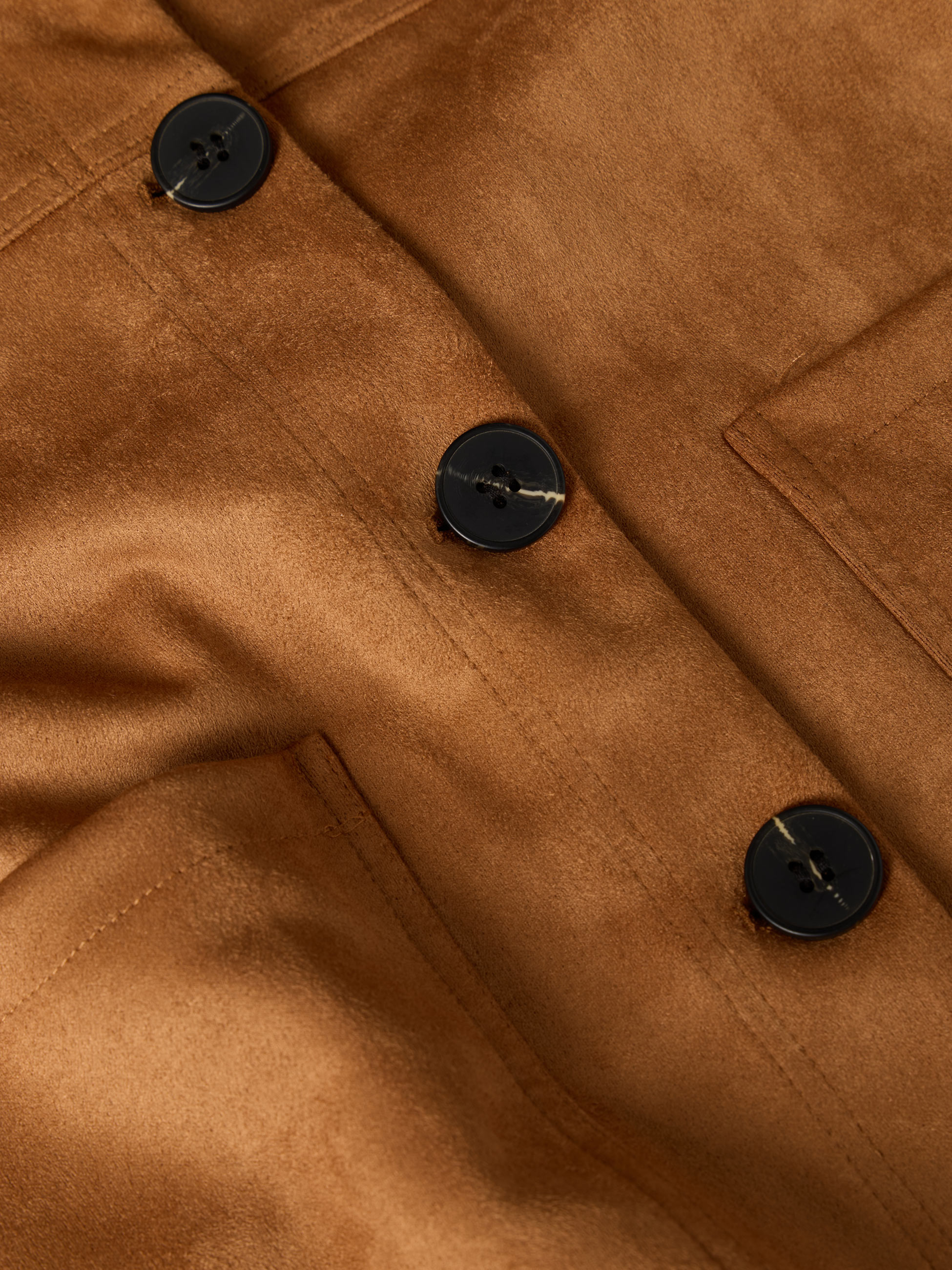 Casaco com efeito suede