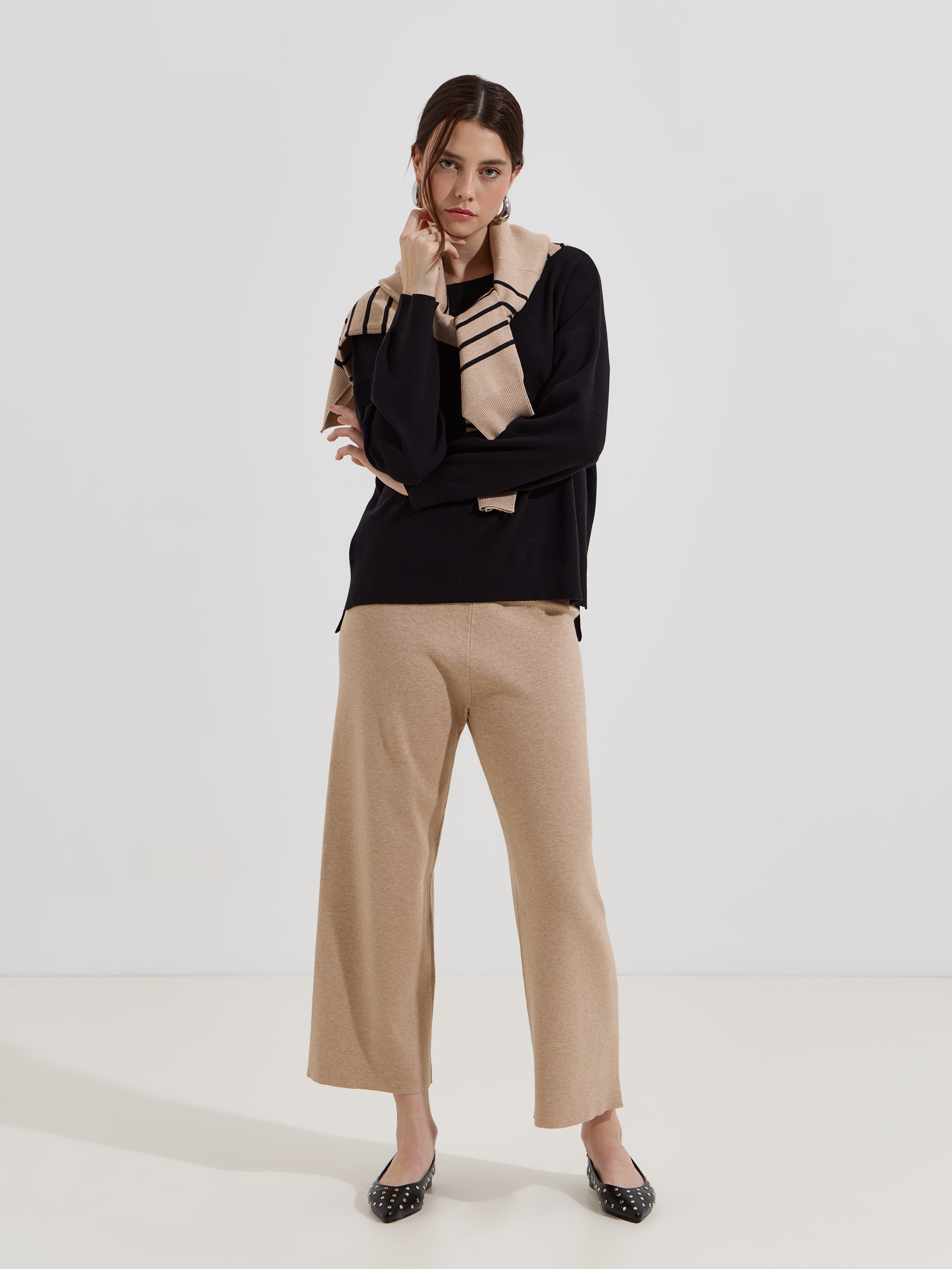 Camisola de malha lisa