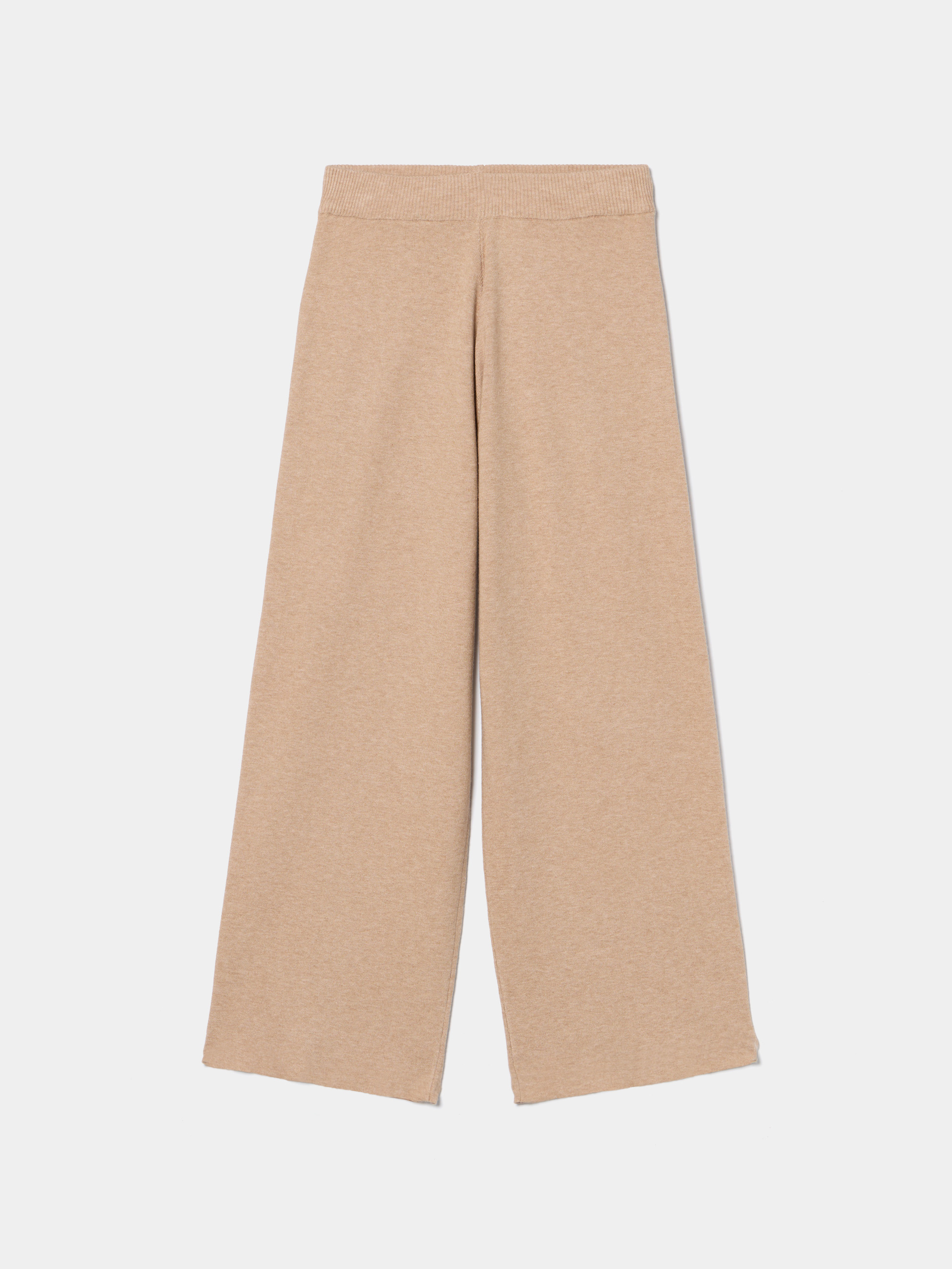 Calças de malha cullote