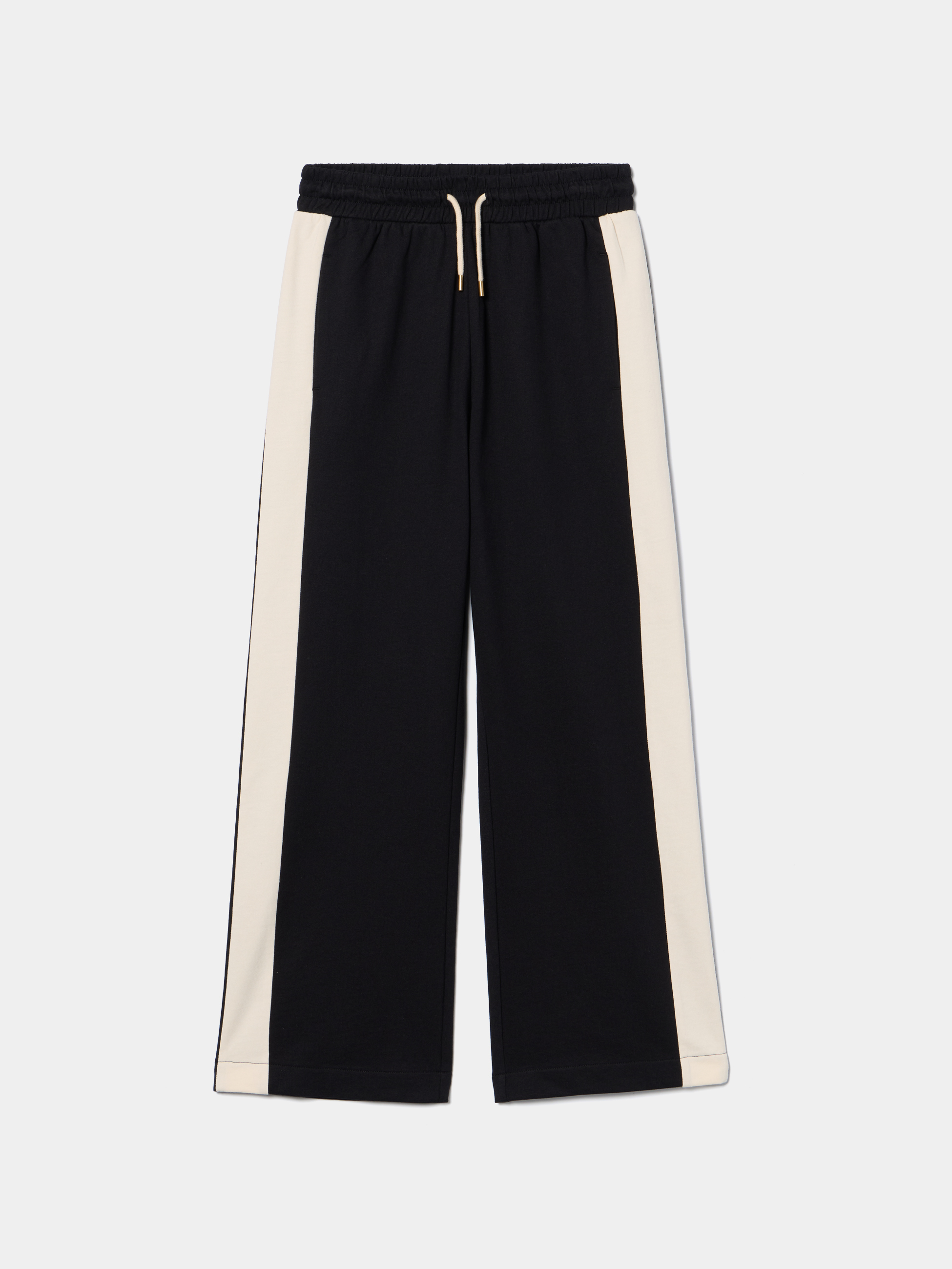 Calças com risca lateral