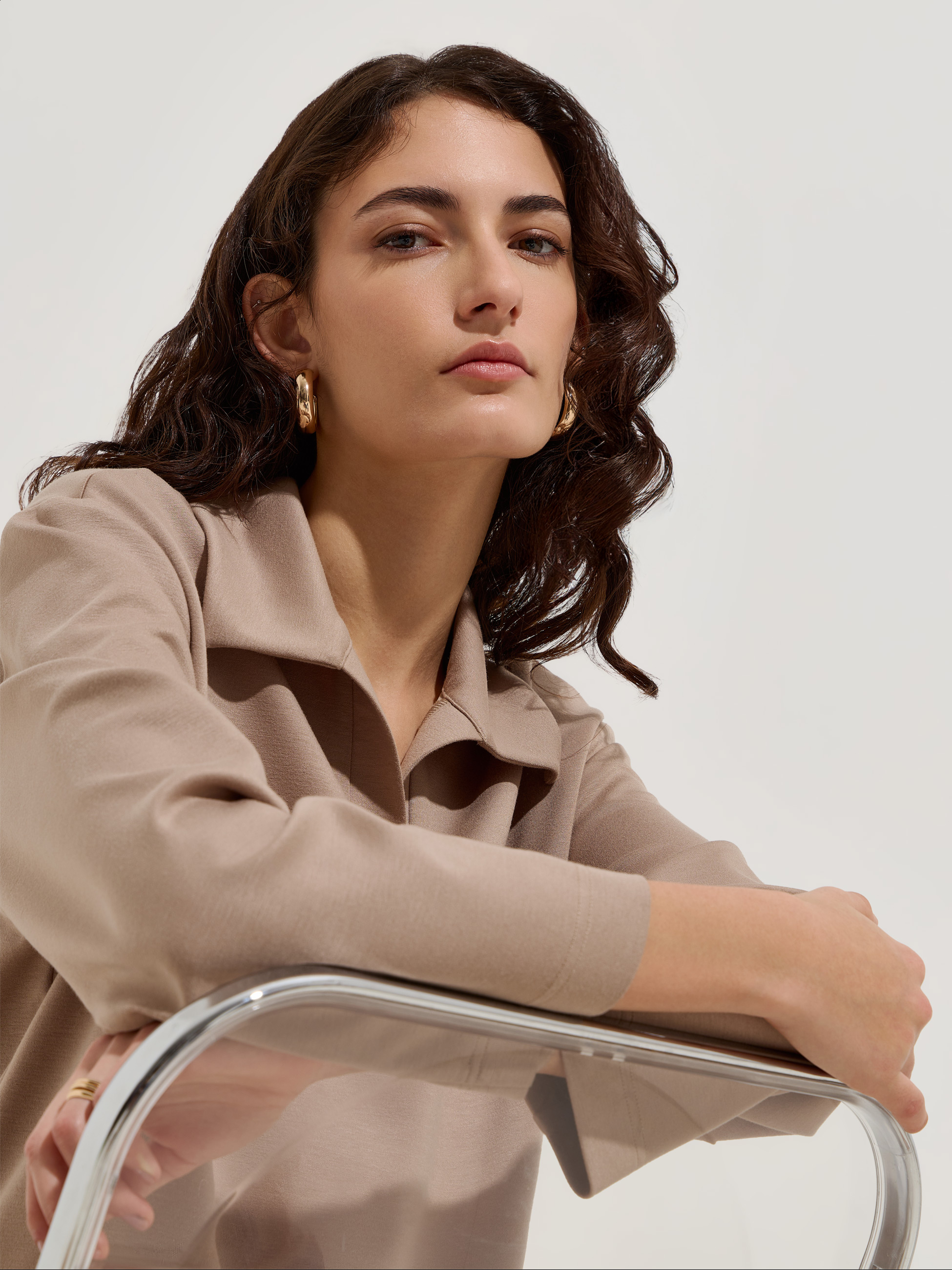 Camisola com colarinho