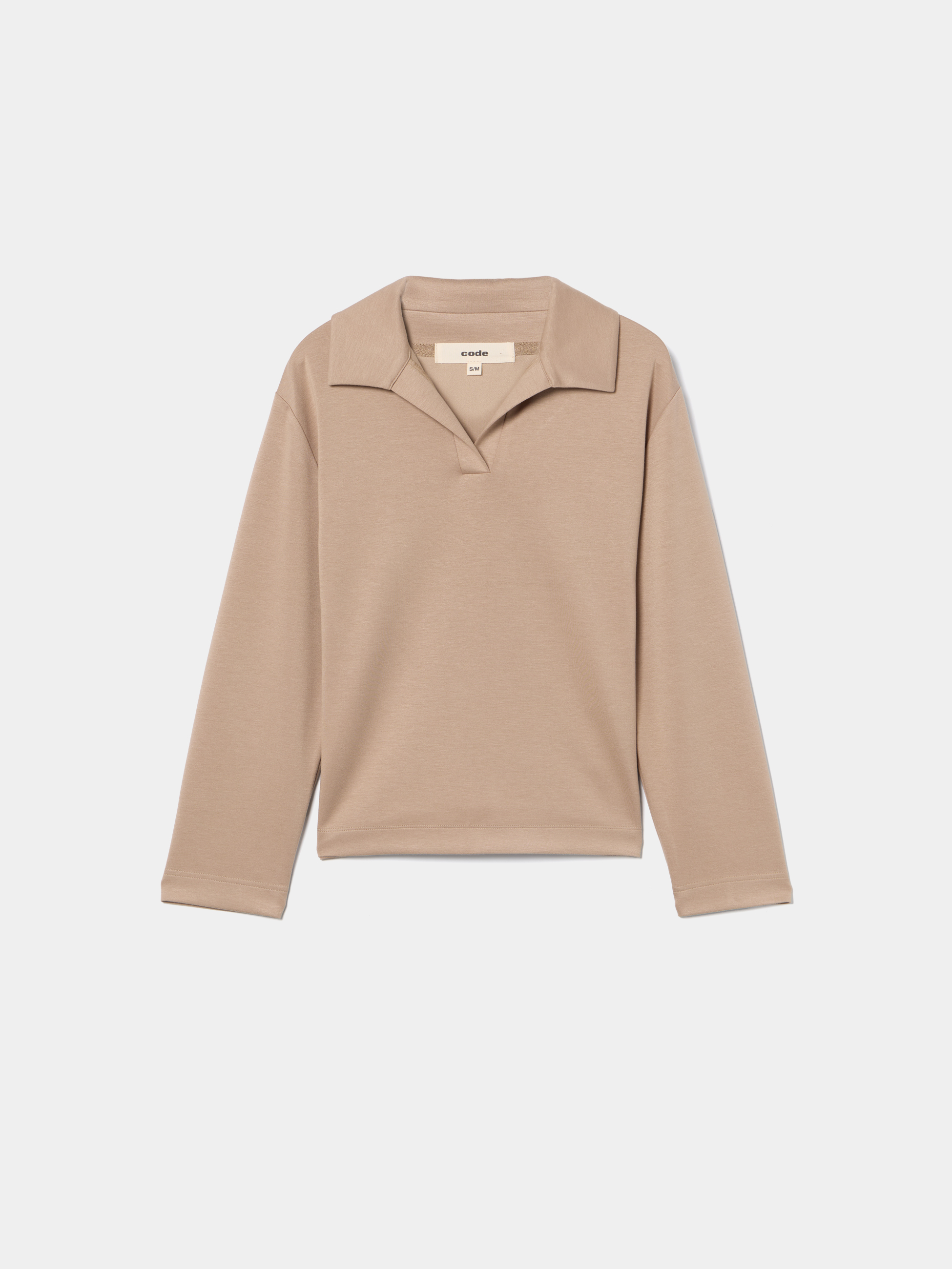 Camisola com colarinho