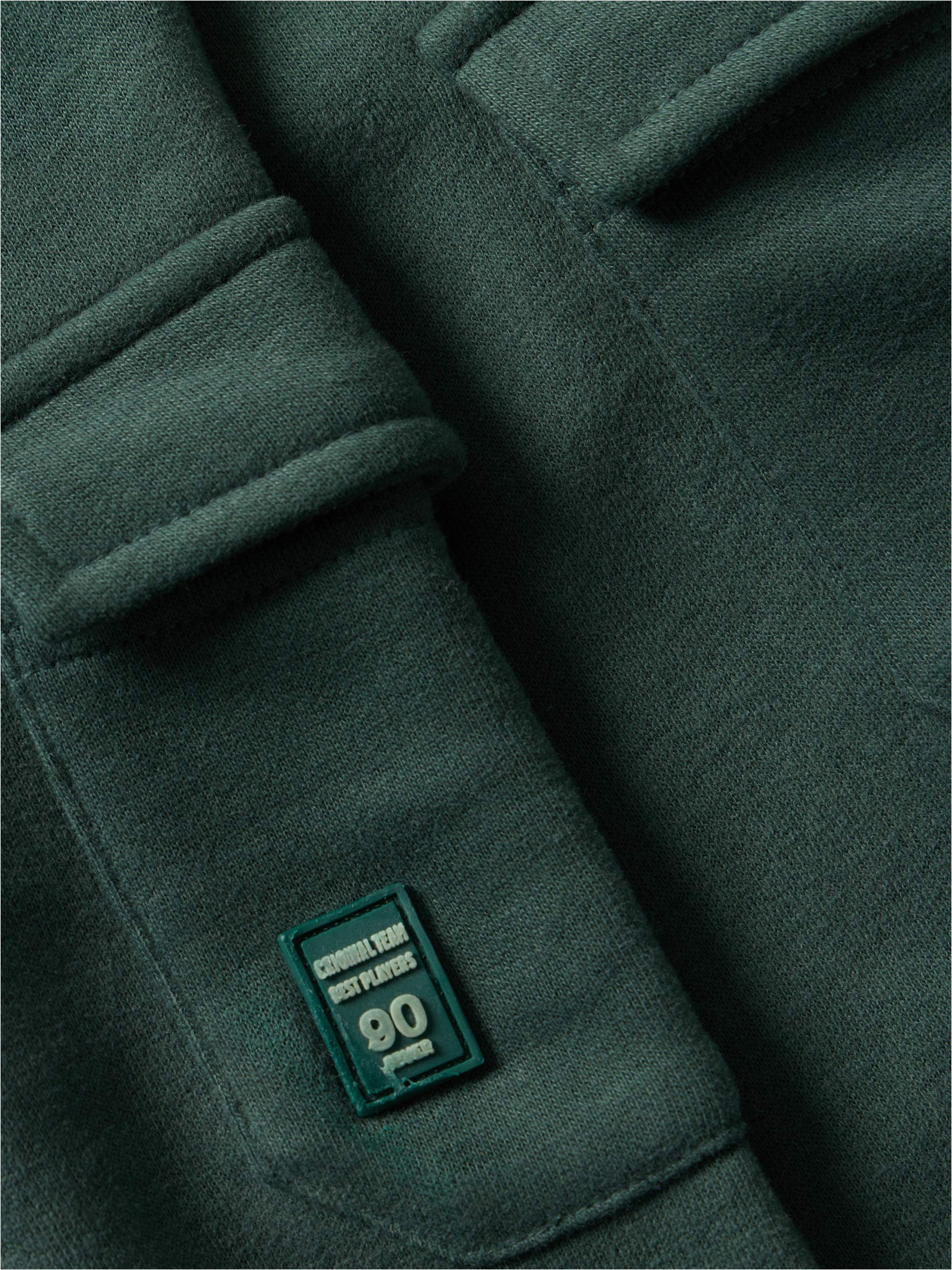 Calças cargo em felpa