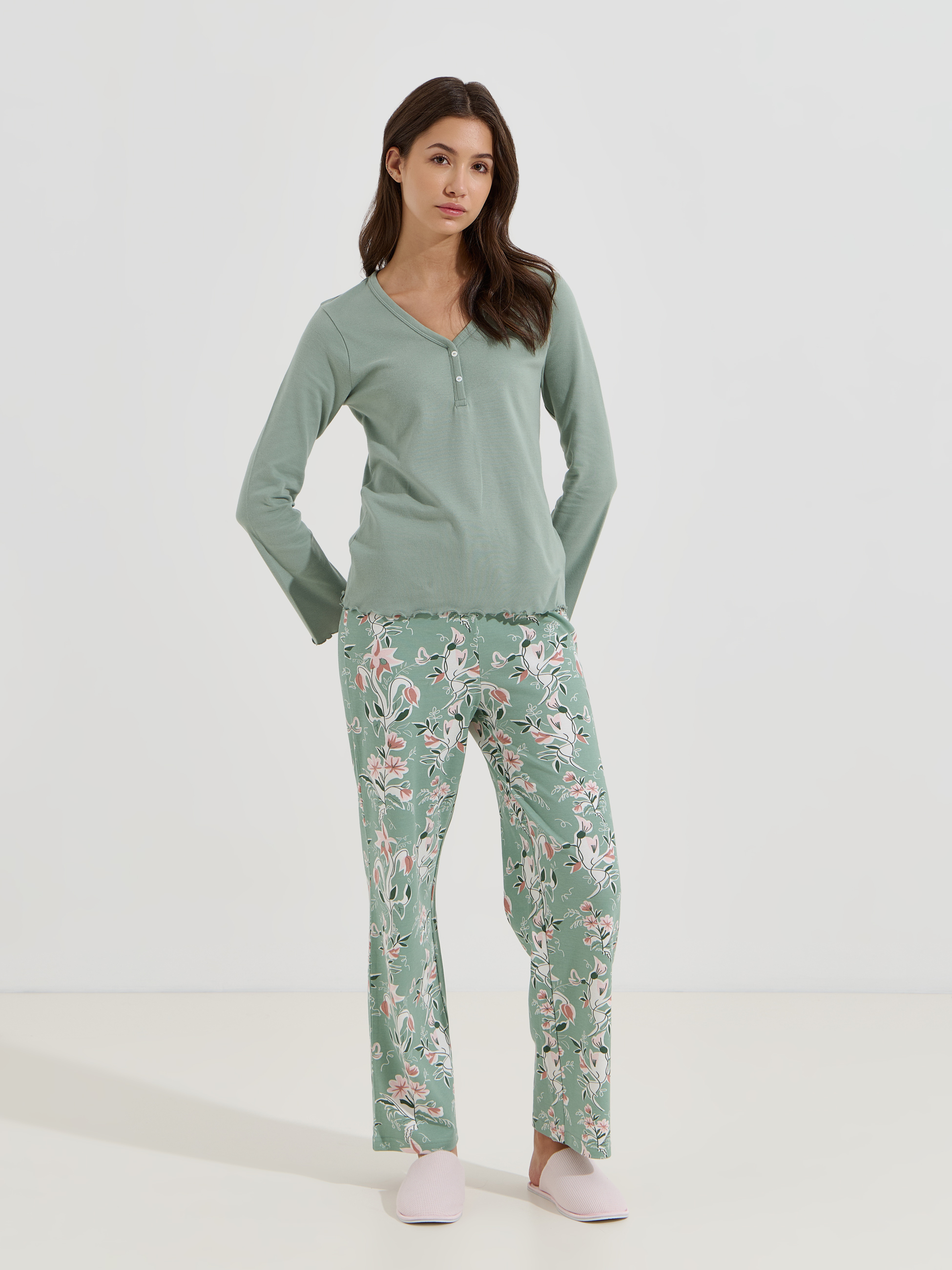 Pijama comprido estampado