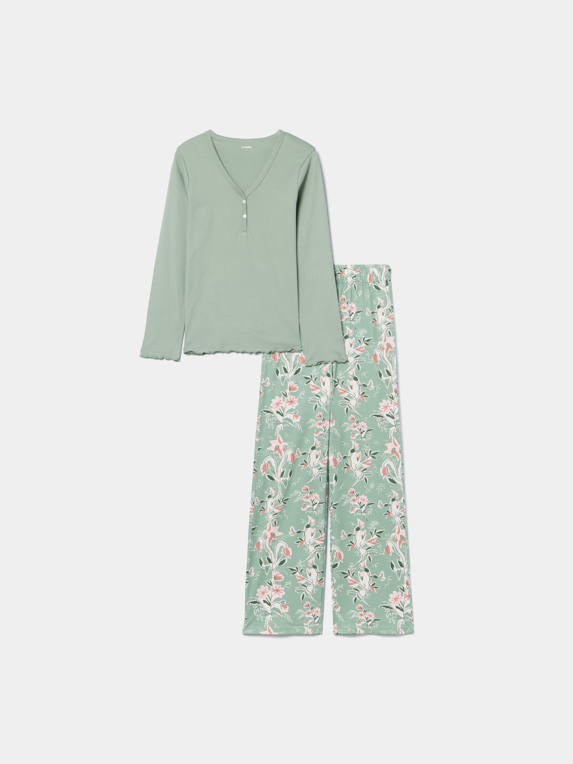 Pijama comprido estampado