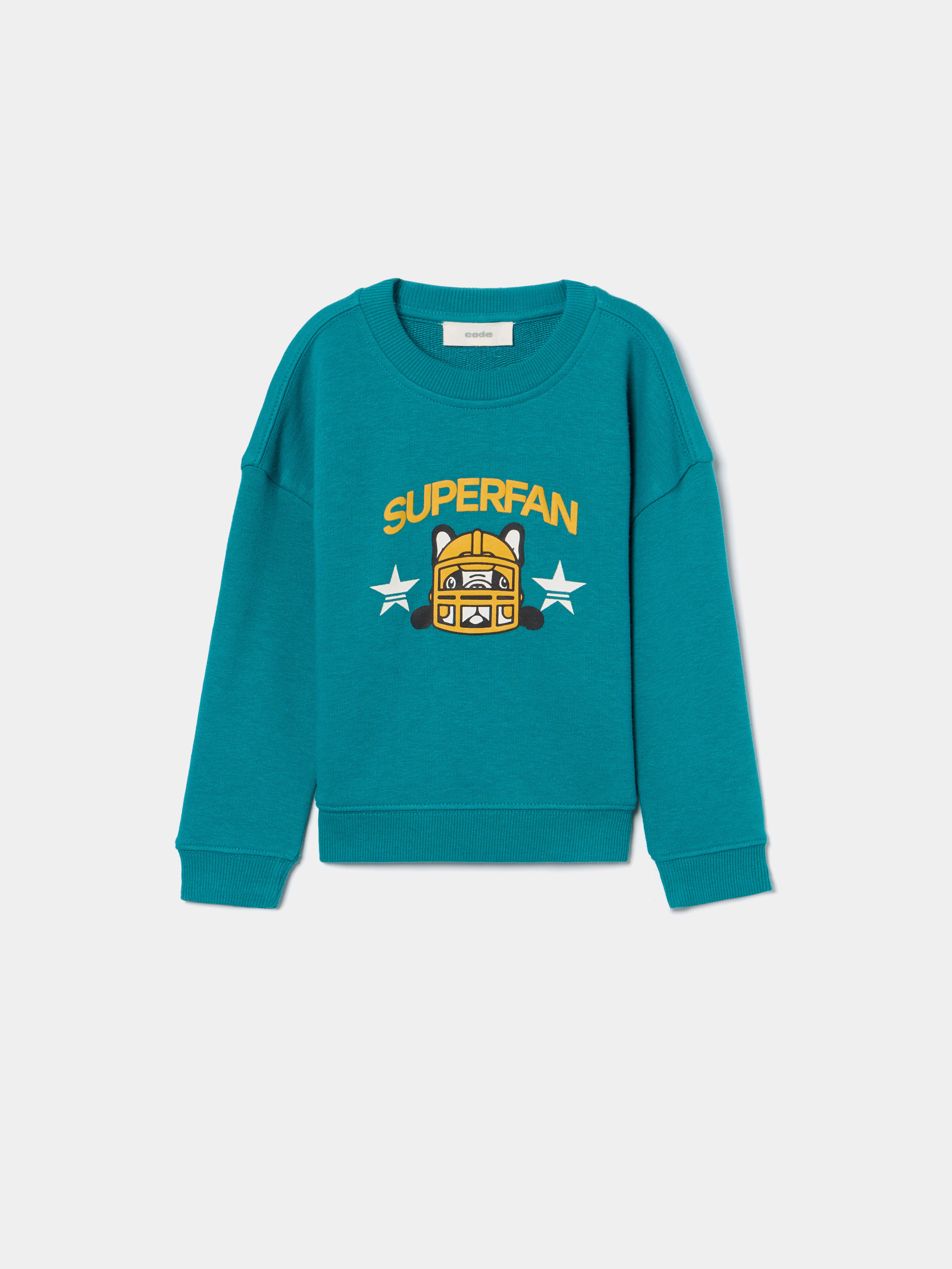 Camisola de felpa estampada