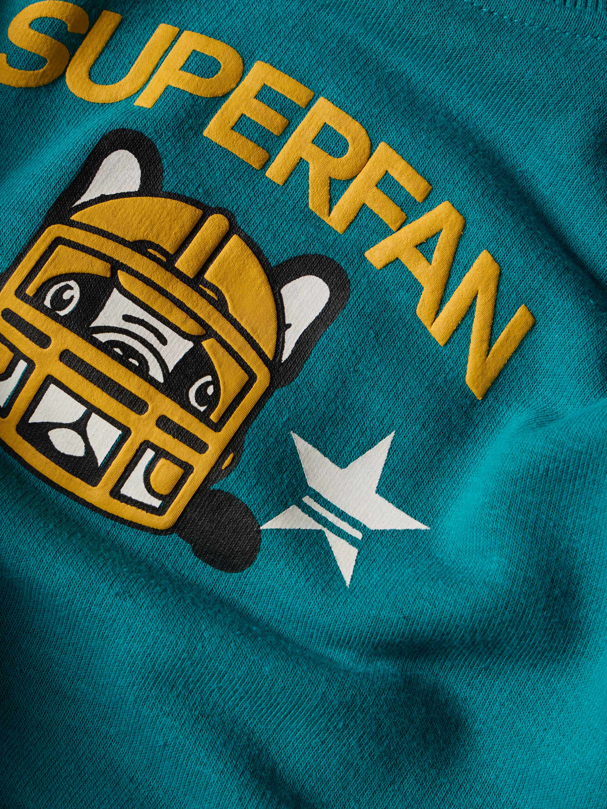 Camisola de felpa estampada