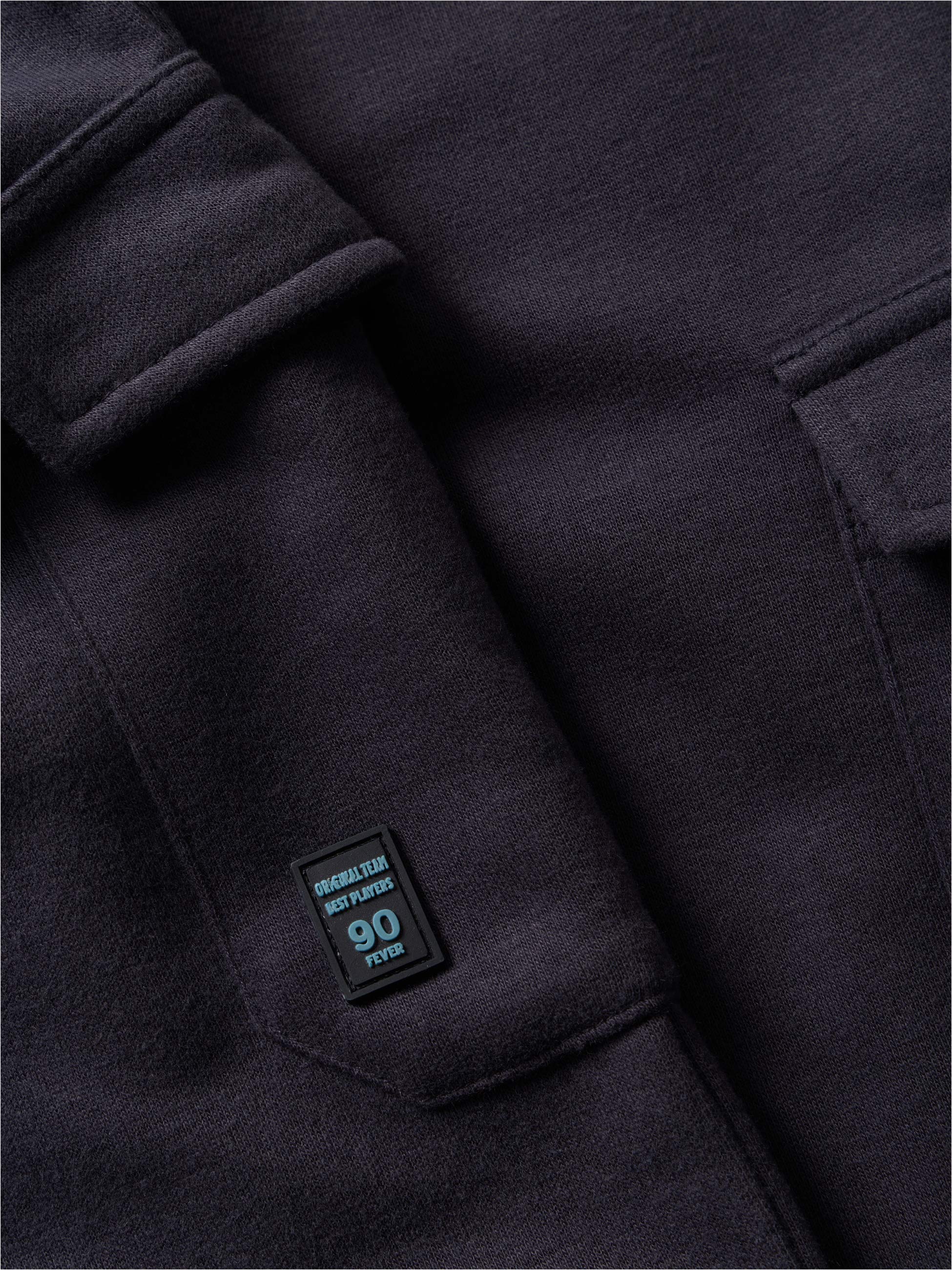 Calças cargo em felpa