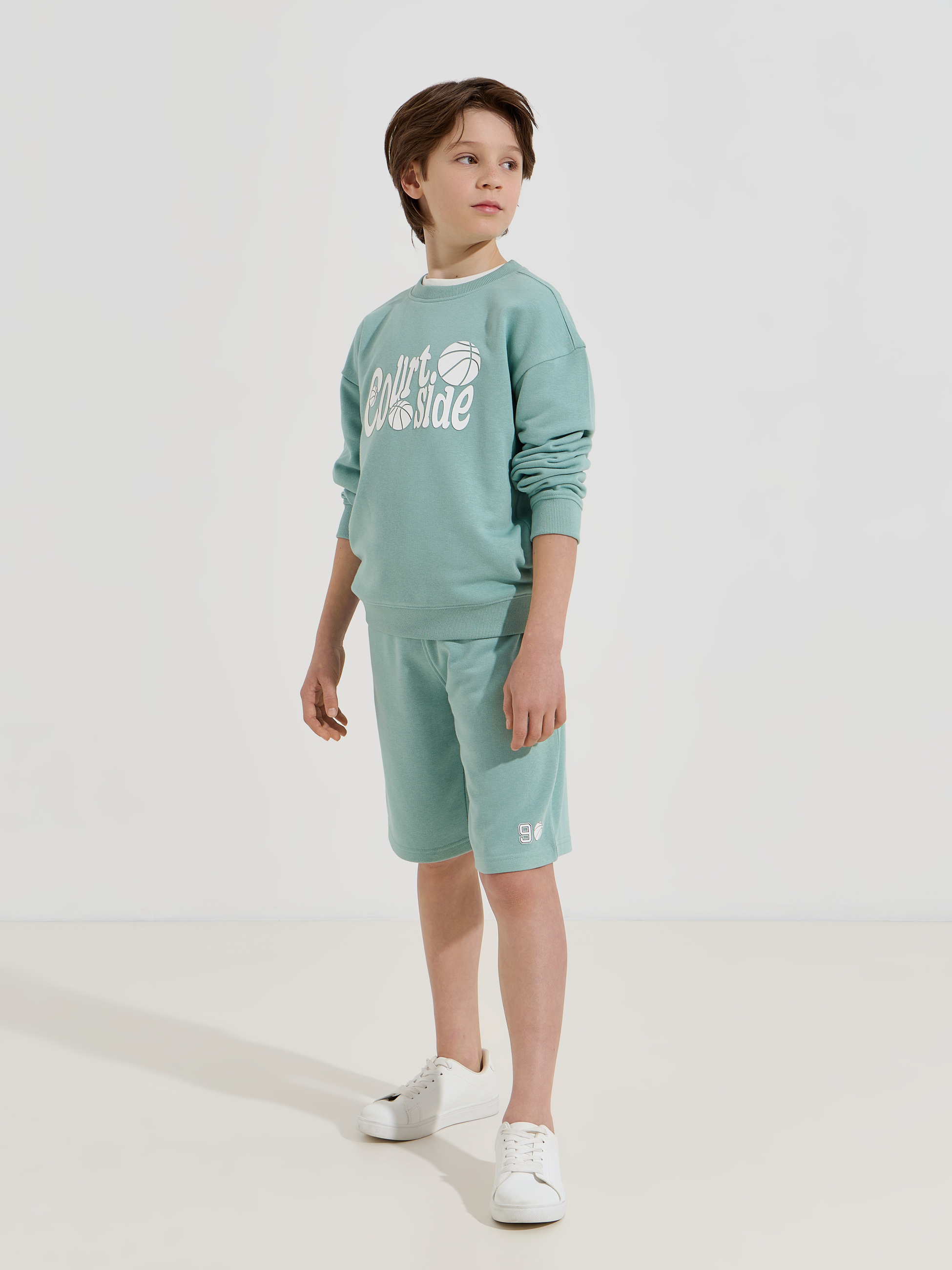 Conjunto de felpa estampado