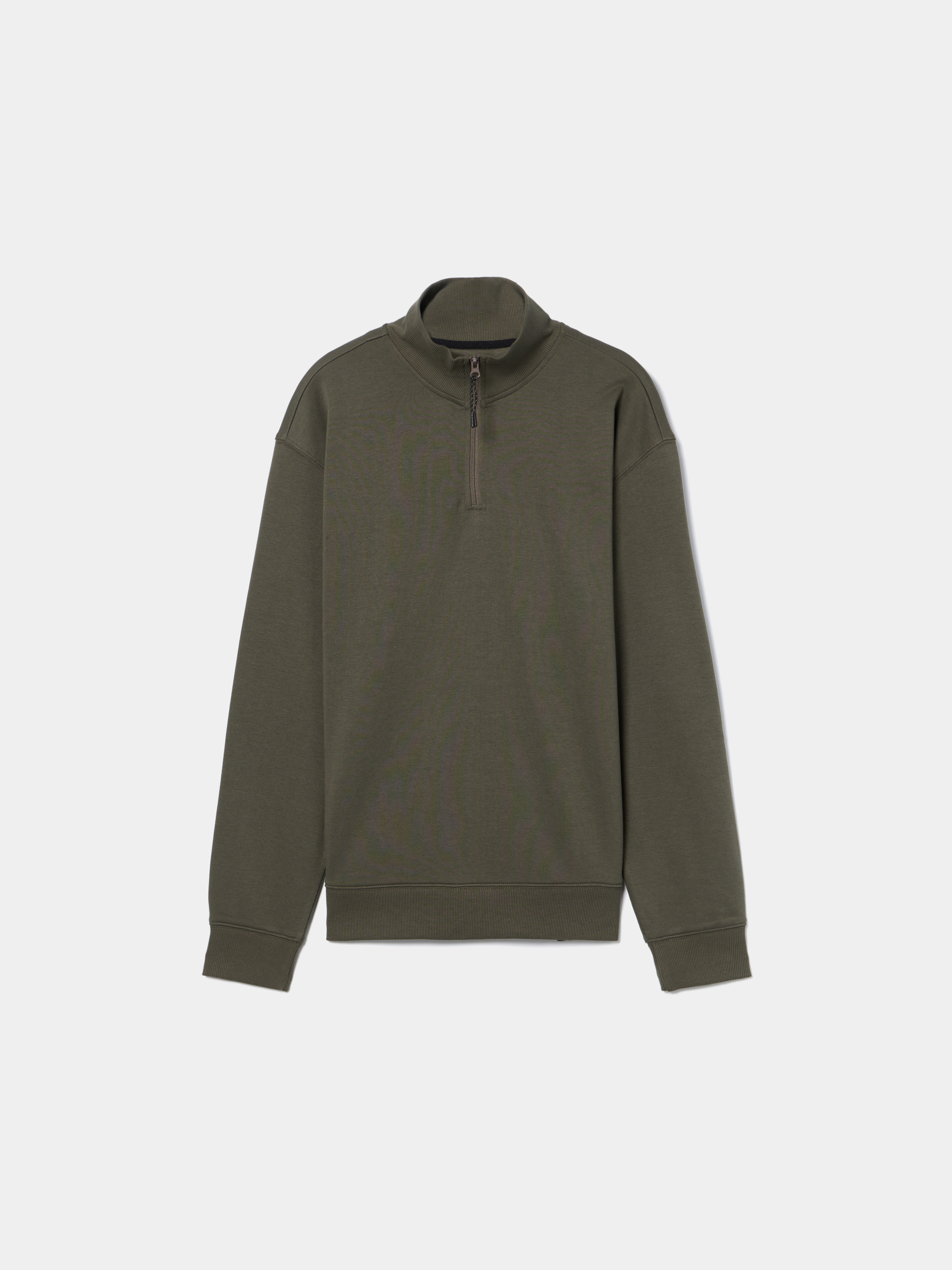 Camisola com gola de fecho