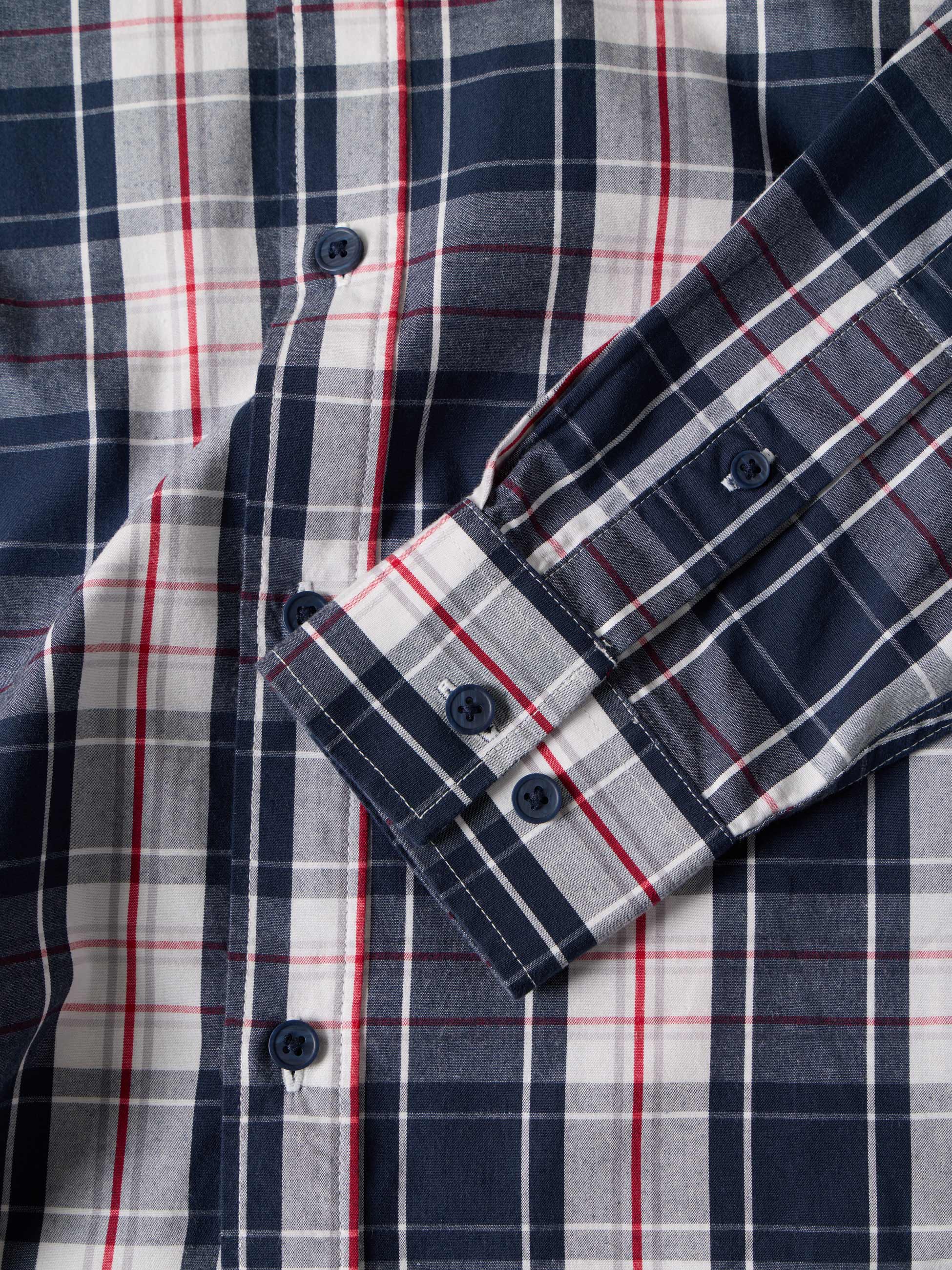 Camisa xadrez em algodão