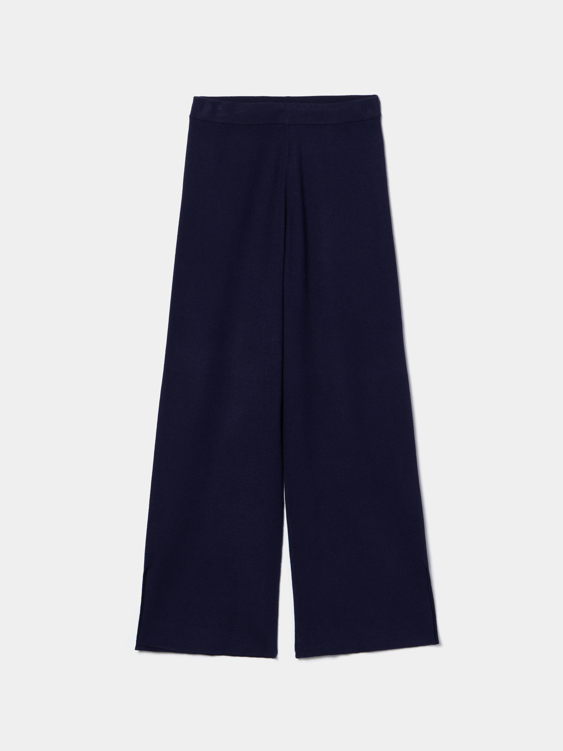 Calças de malha lisa