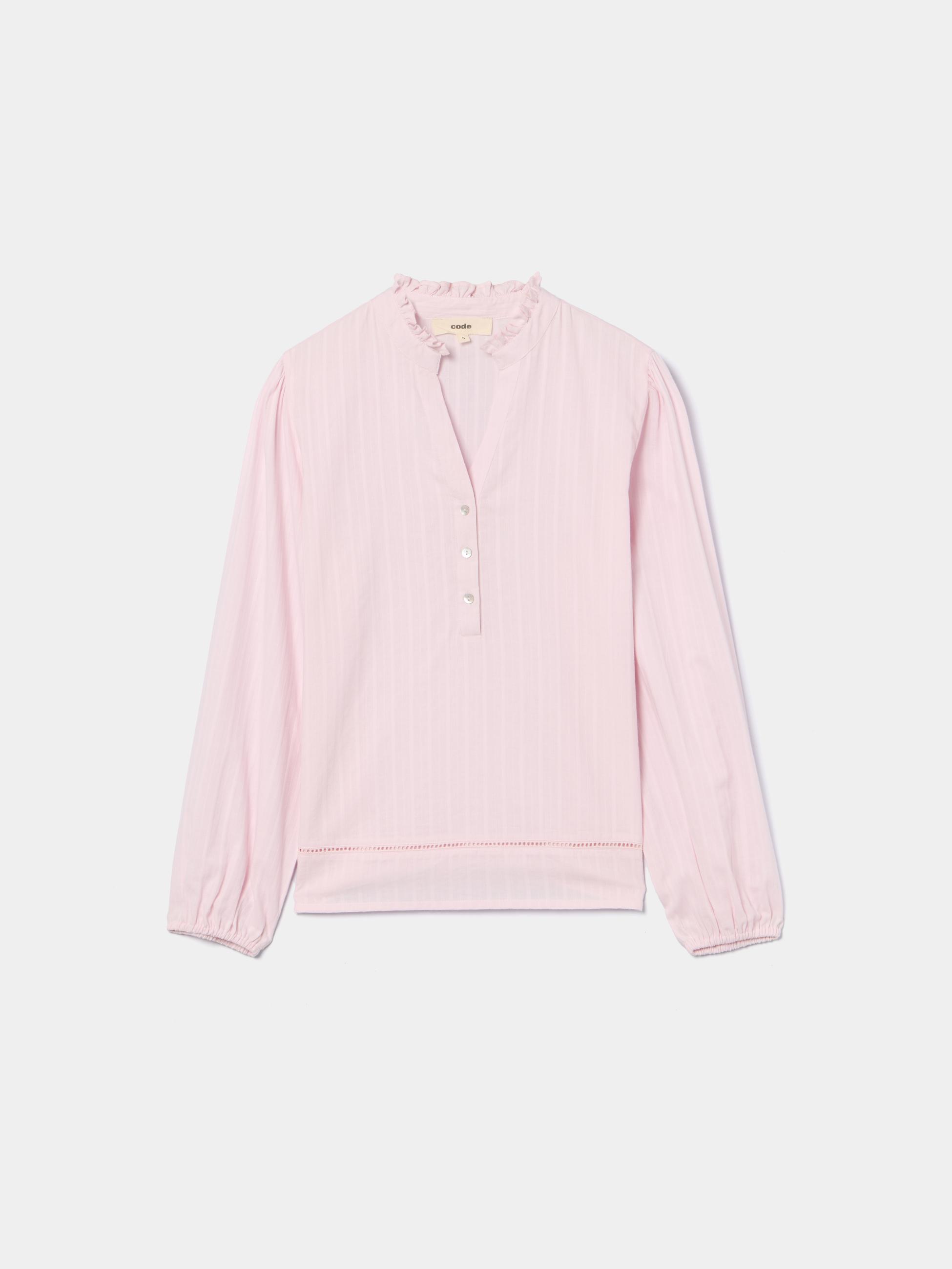 Blusa com decote franzido