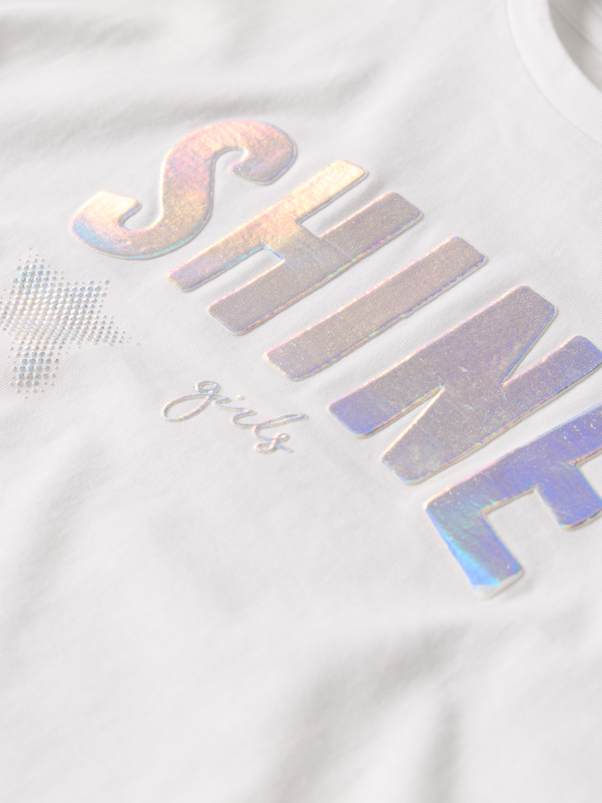 T-shirt cropped estampada