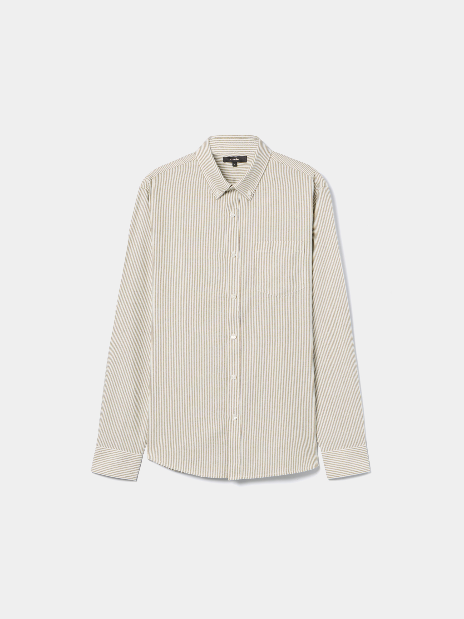 Camisa clássica às riscas