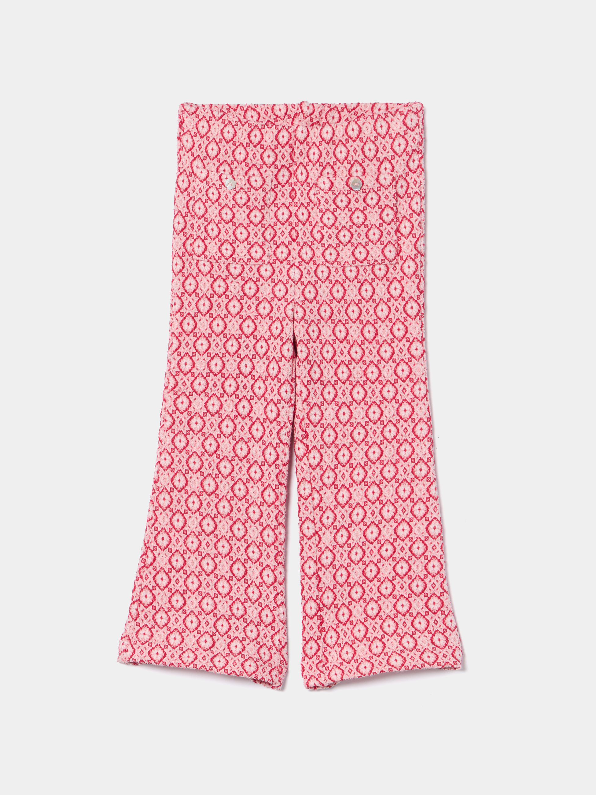 Calças de malha estampadas