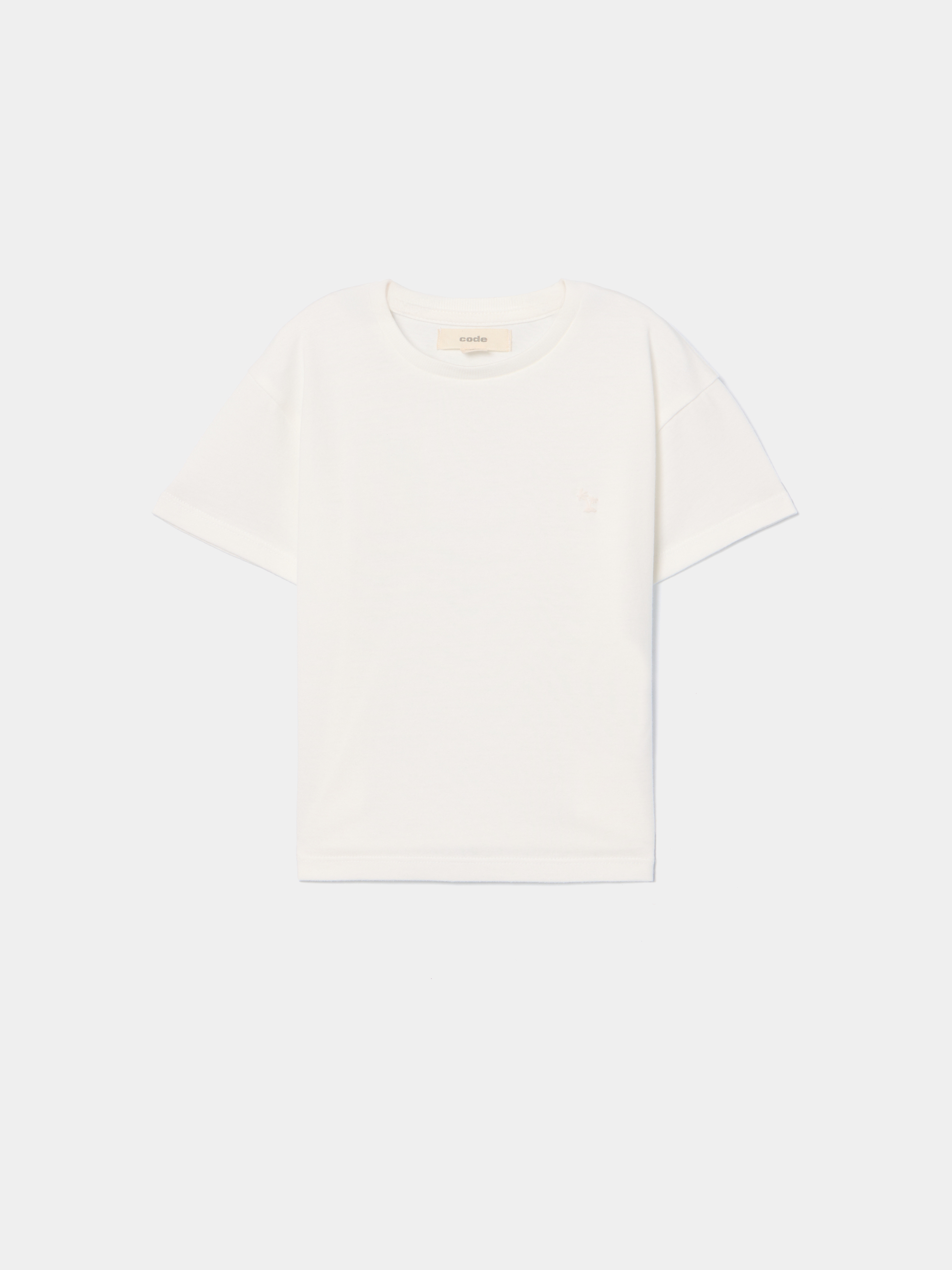 T-shirt com pormenor estampado