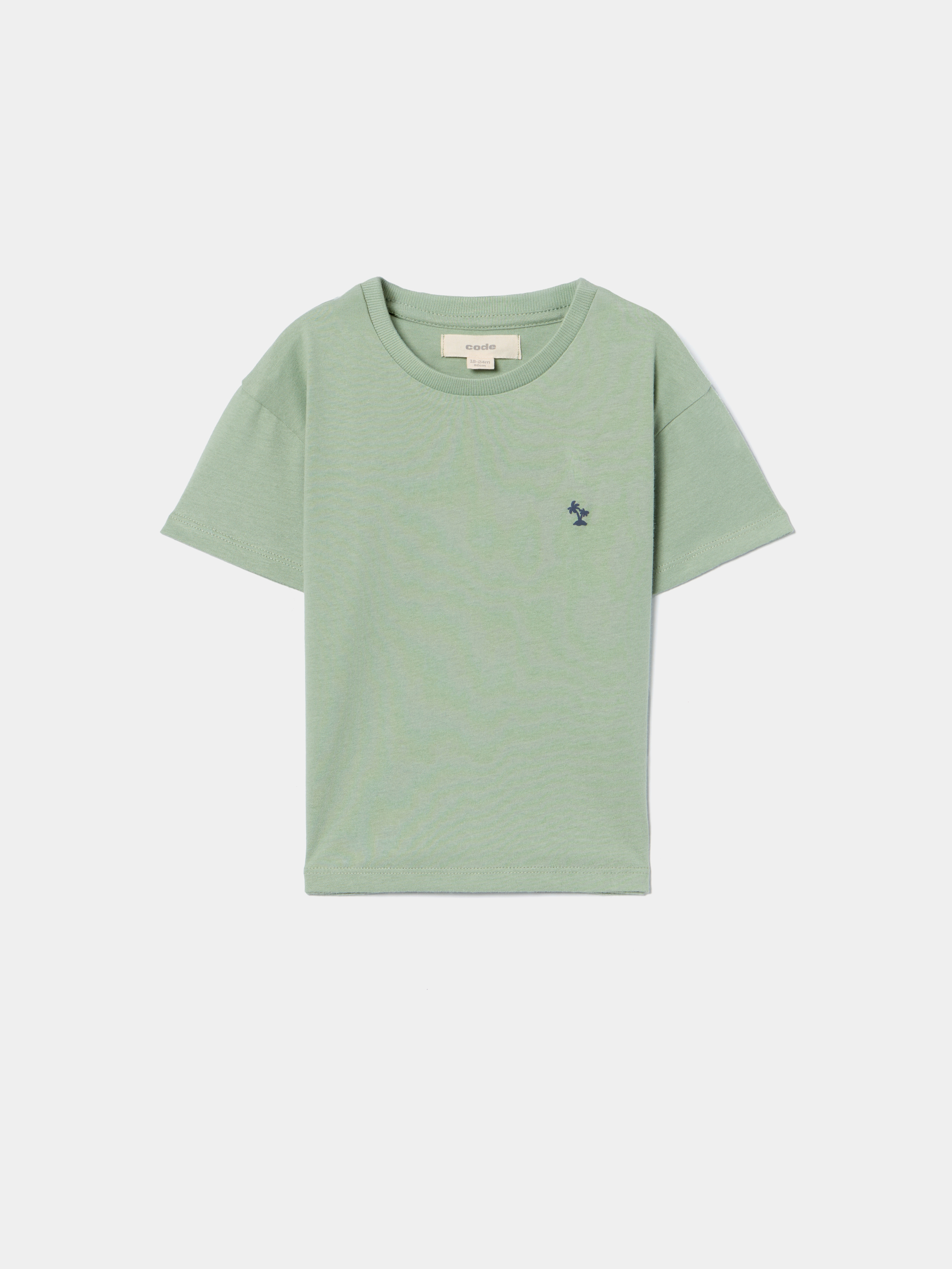 T-shirt com pormenor estampado