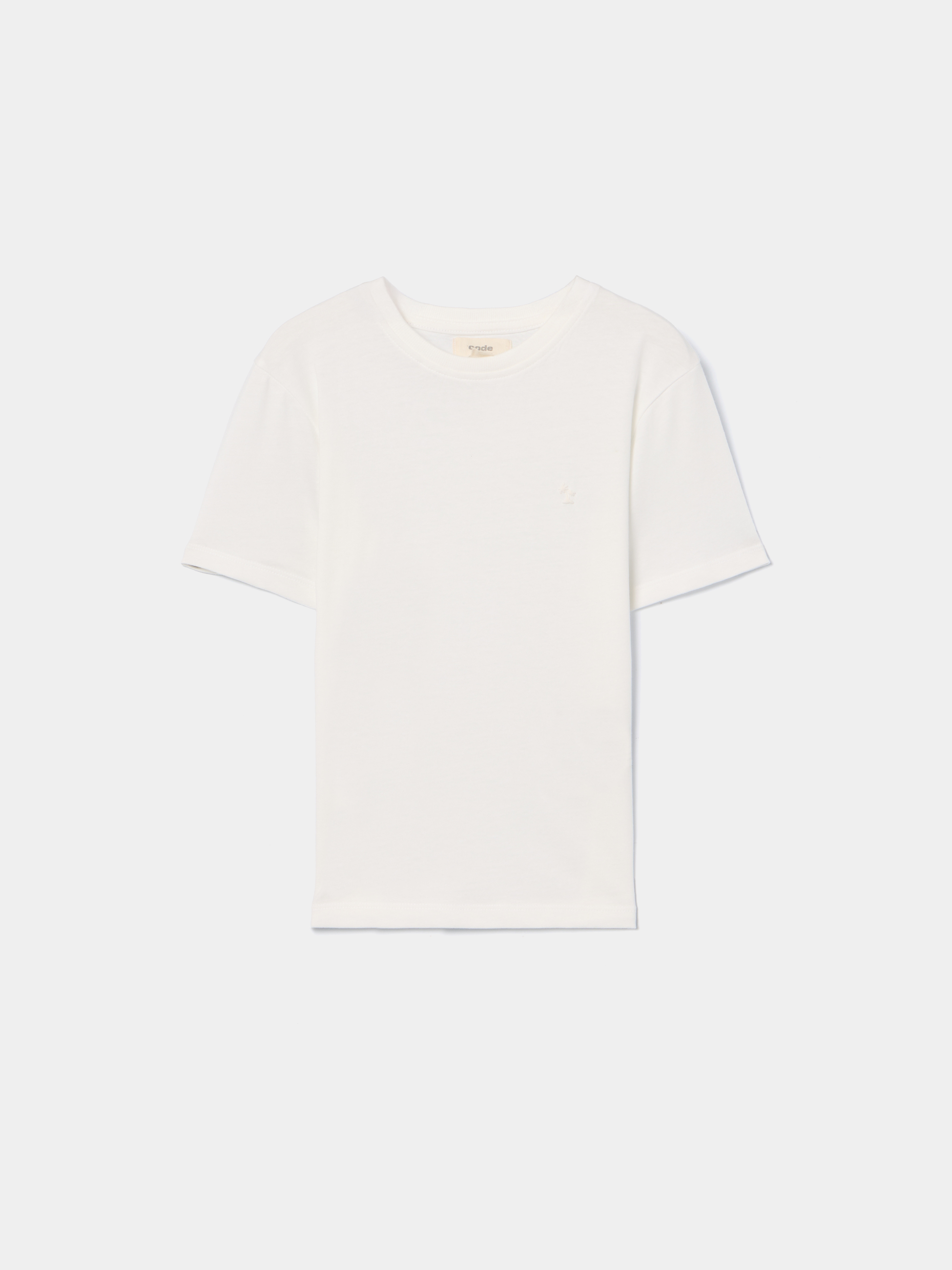 T-shirt com pormenor estampado