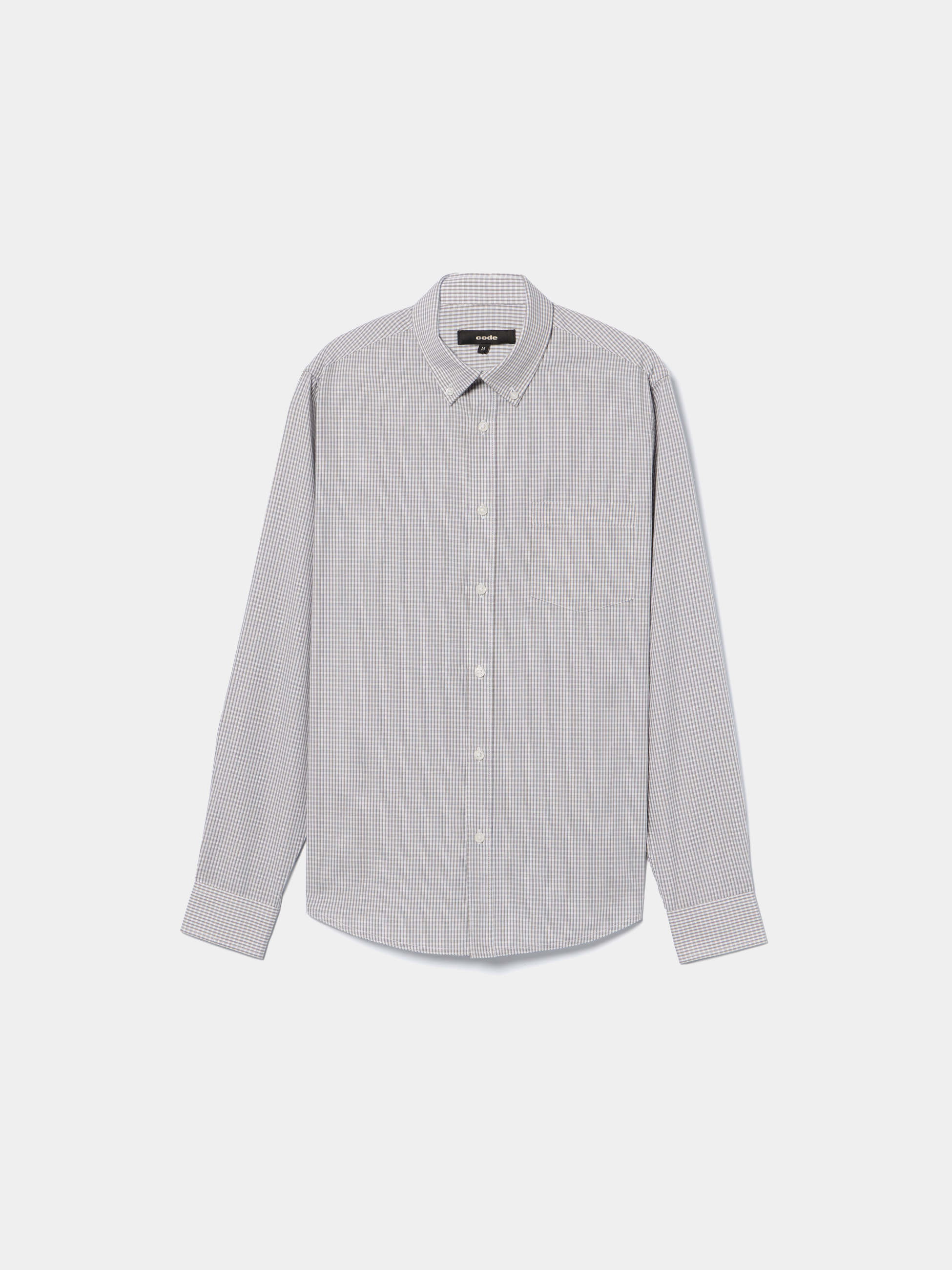 Camisa aos quadrados com bolso