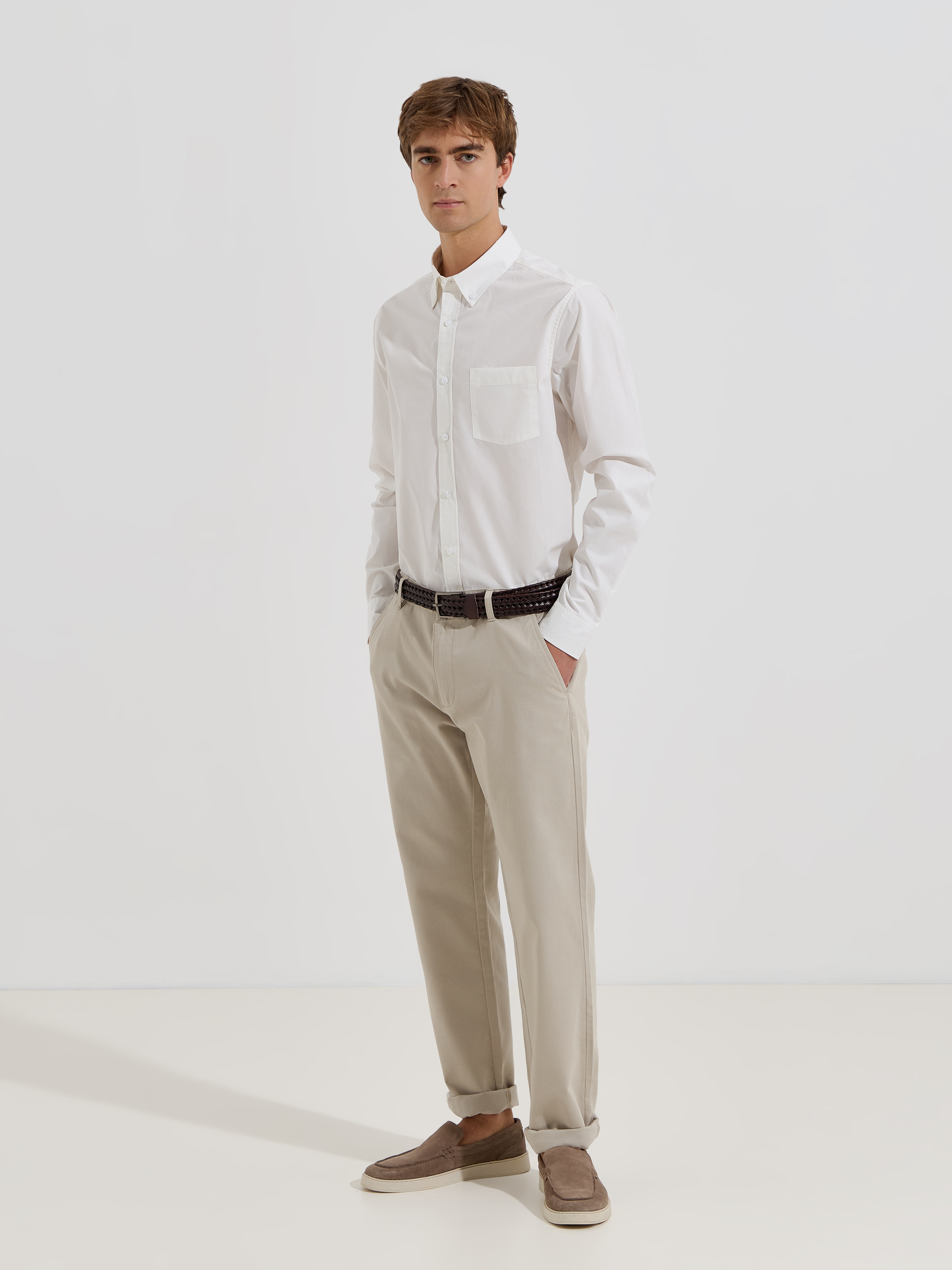 Camisa clássica com bolso