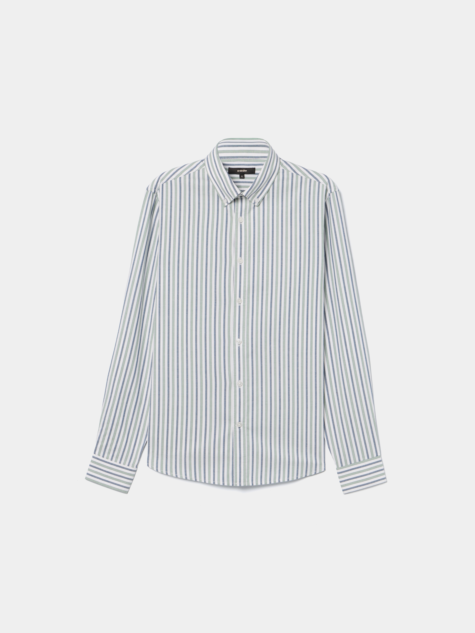 Camisa clássica às riscas