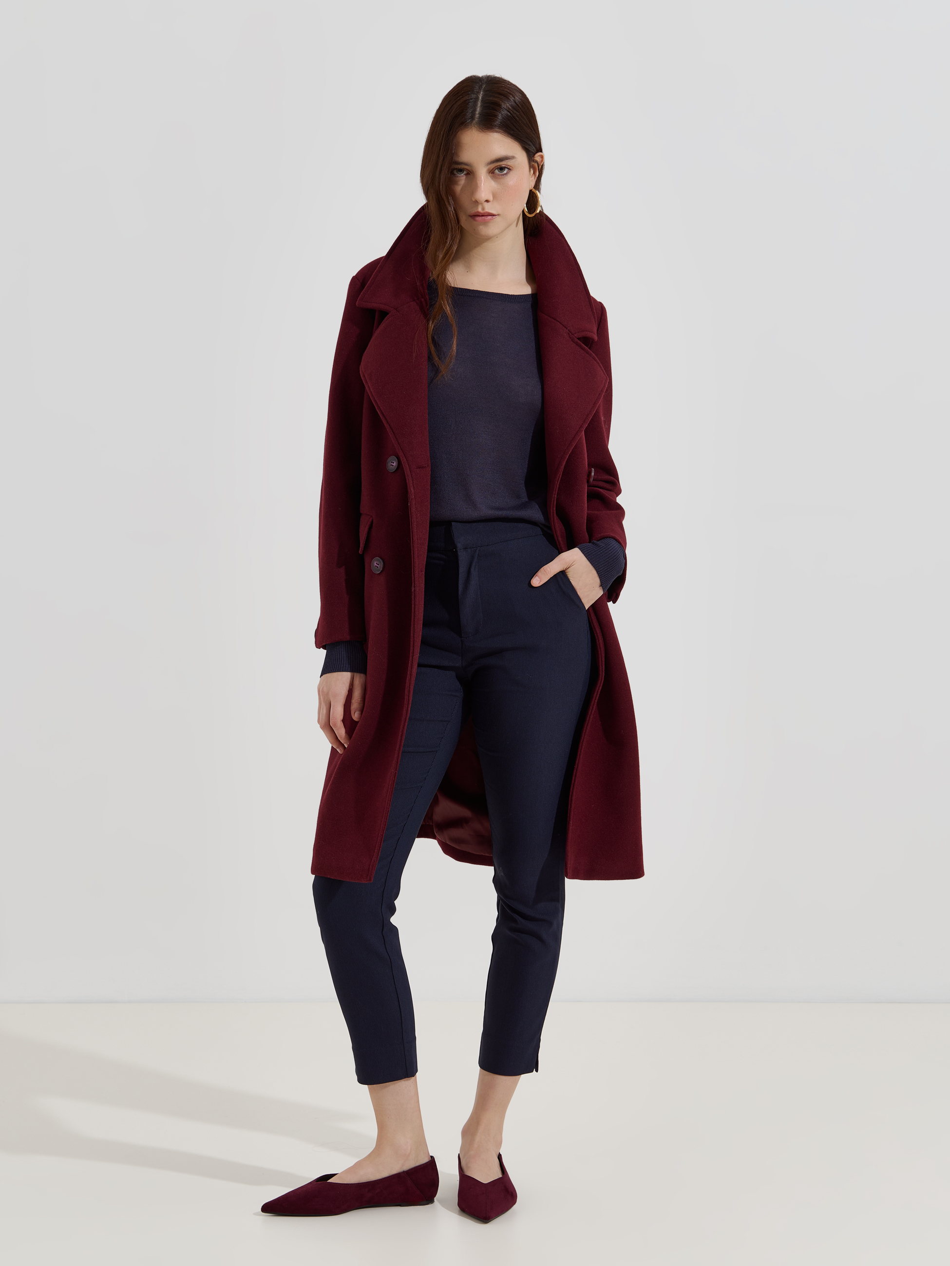 Calças de tecido clássicas