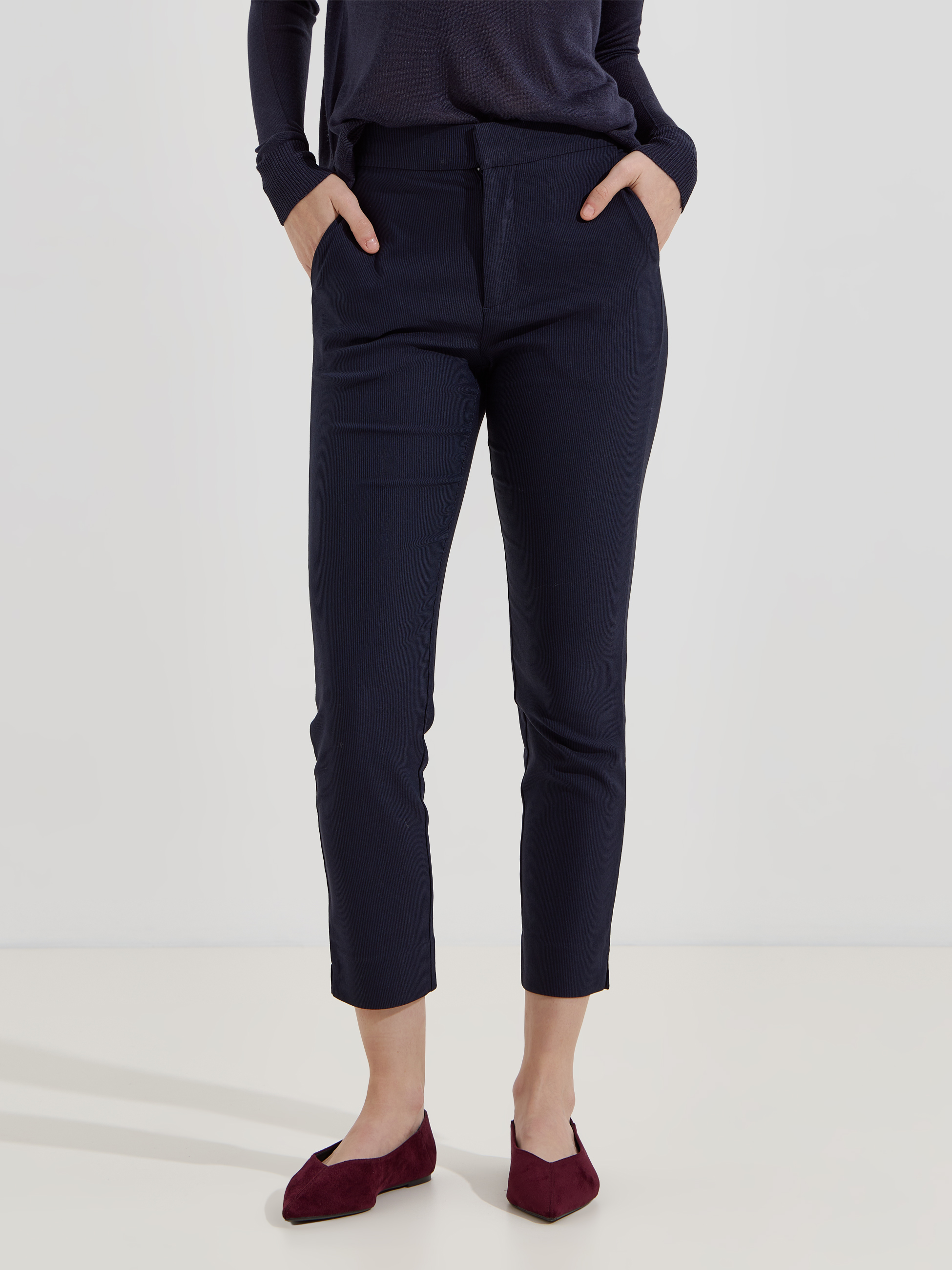 Calças de tecido clássicas