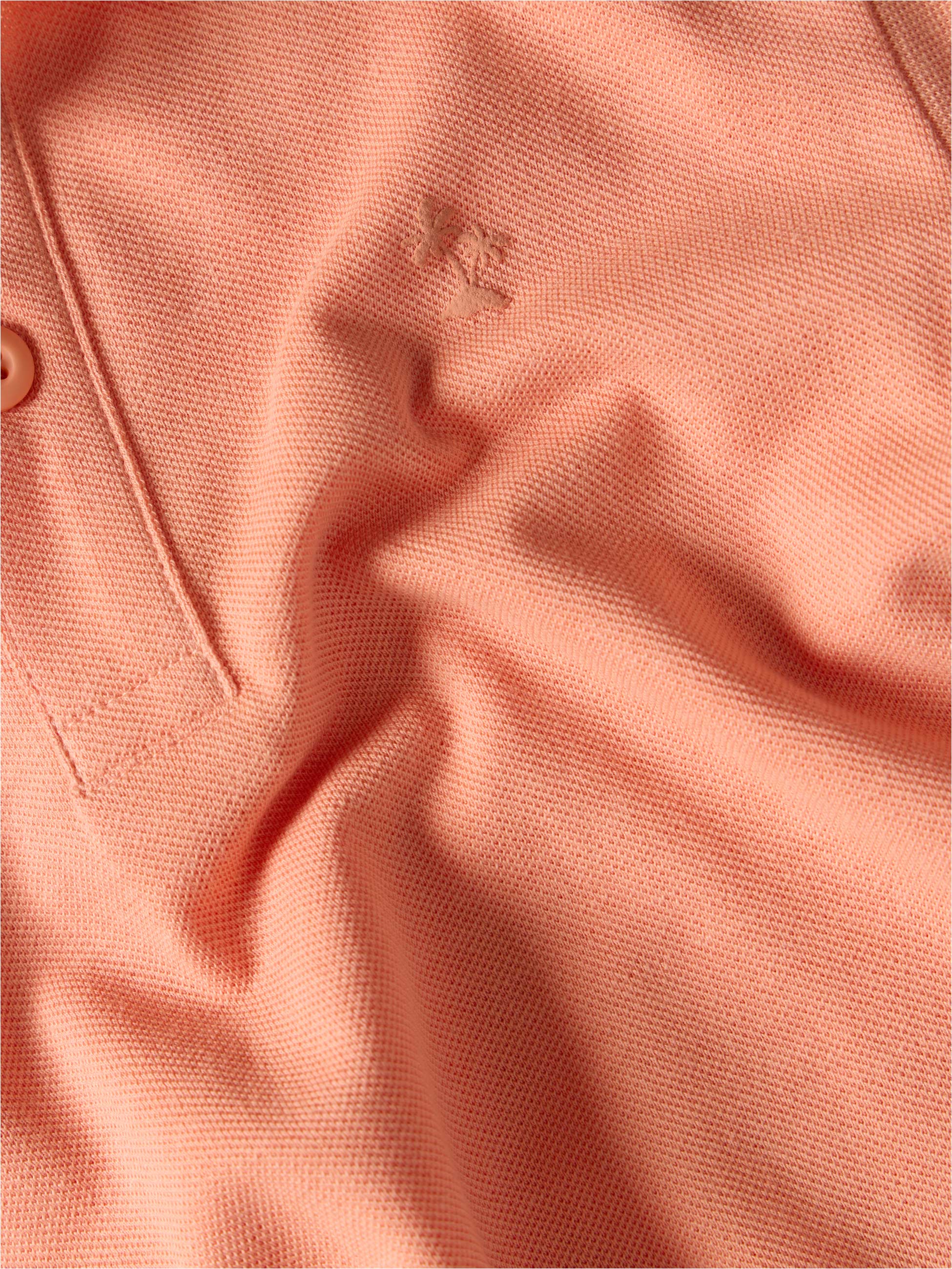 Polo em malha piquet com estampado