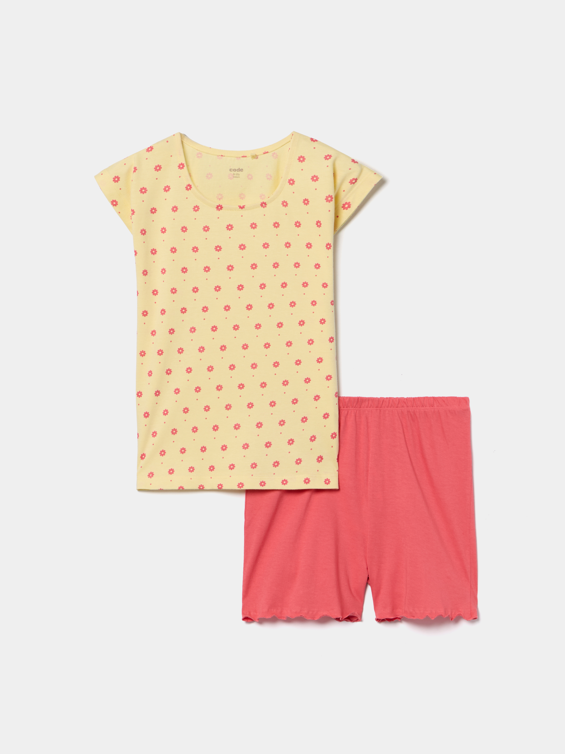 Pijama curto estampado