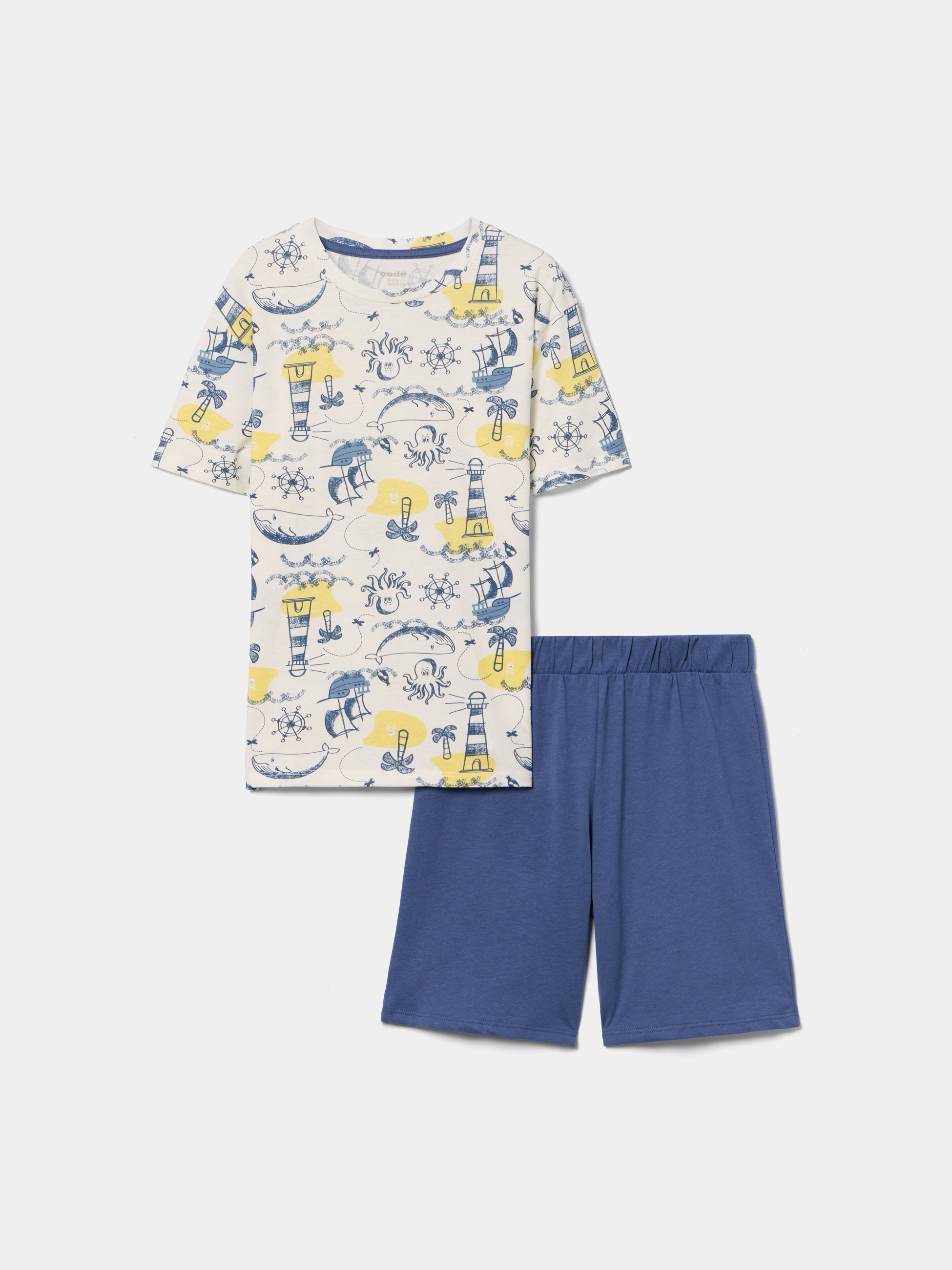 Pijama curto estampado