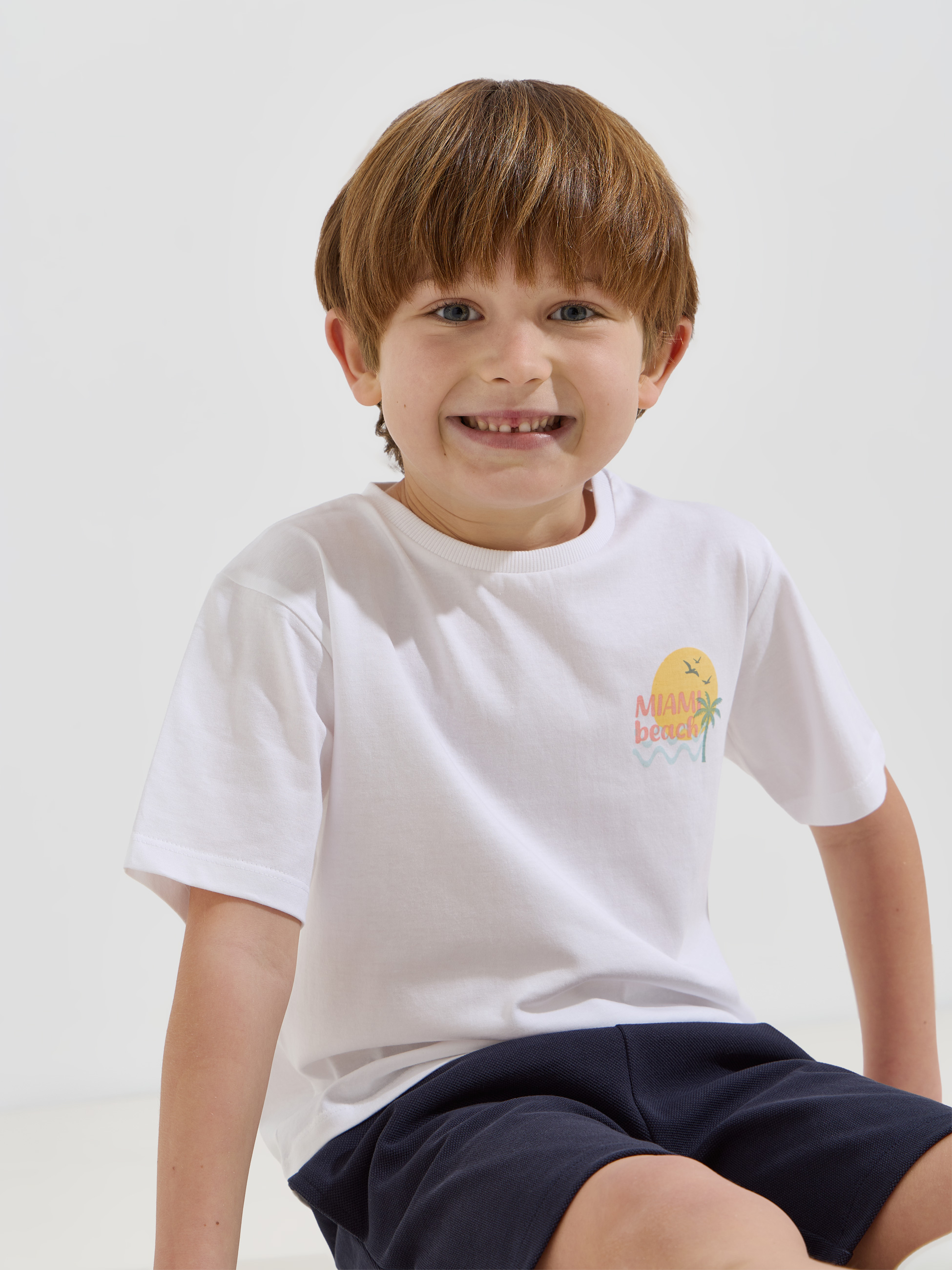 T-shirt em algodão com estampado
