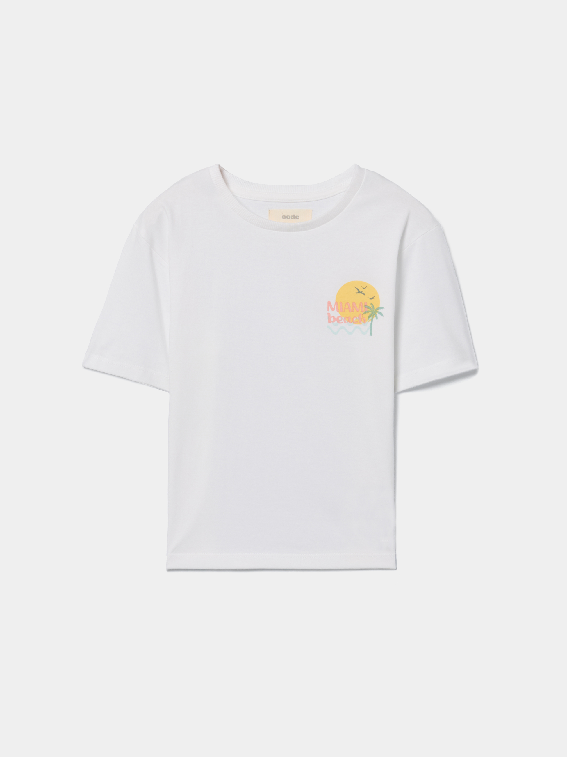 T-shirt em algodão com estampado