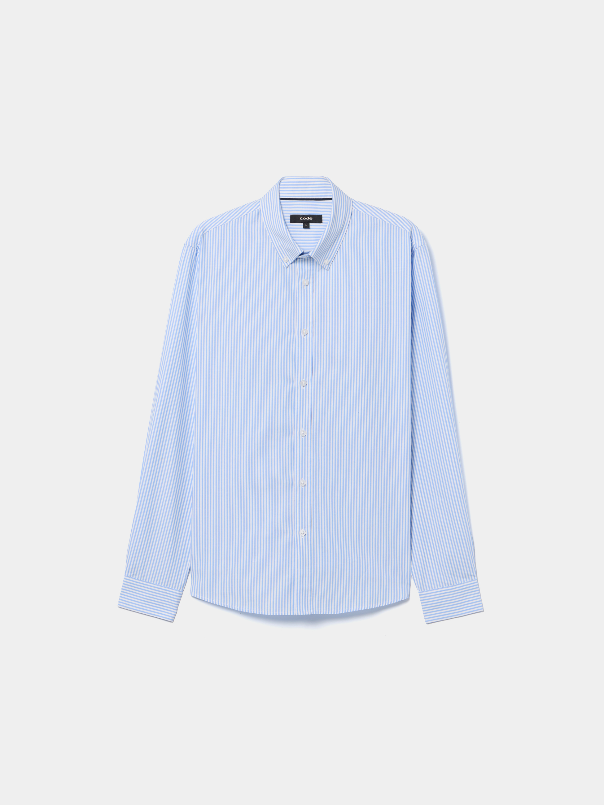 Camisa clássica às riscas