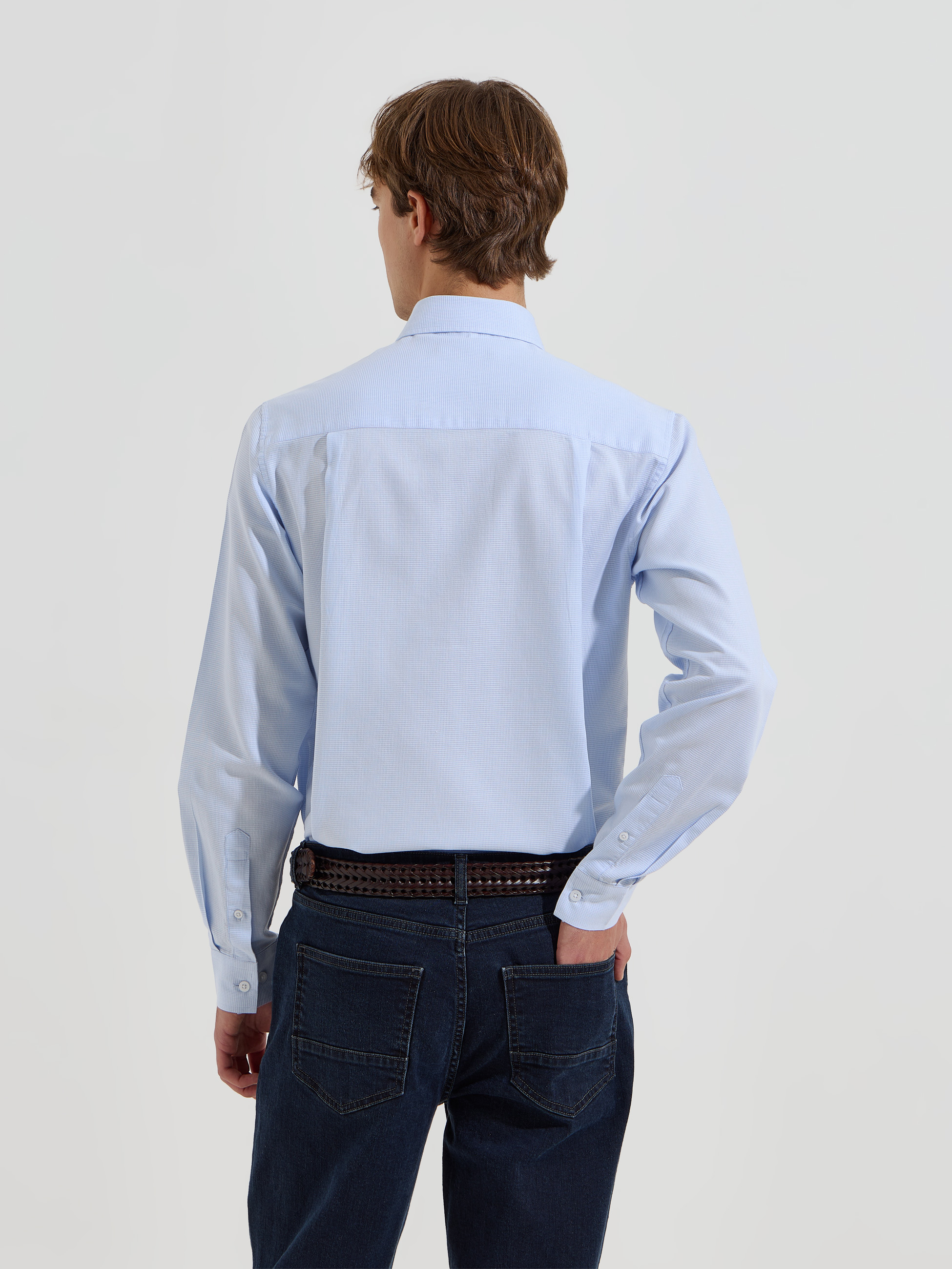 Camisa clássica em algodão