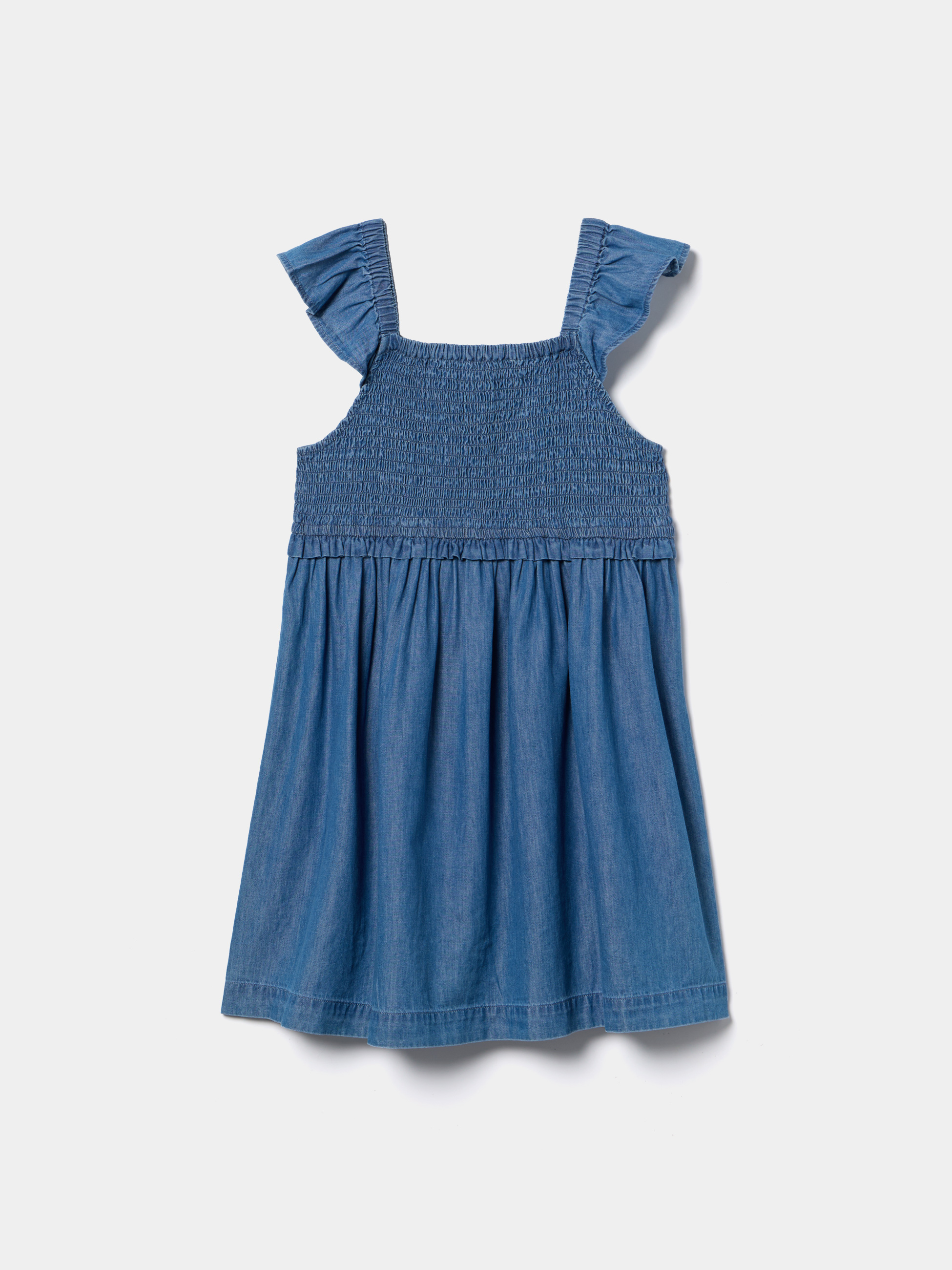 Vestido com franzido smock