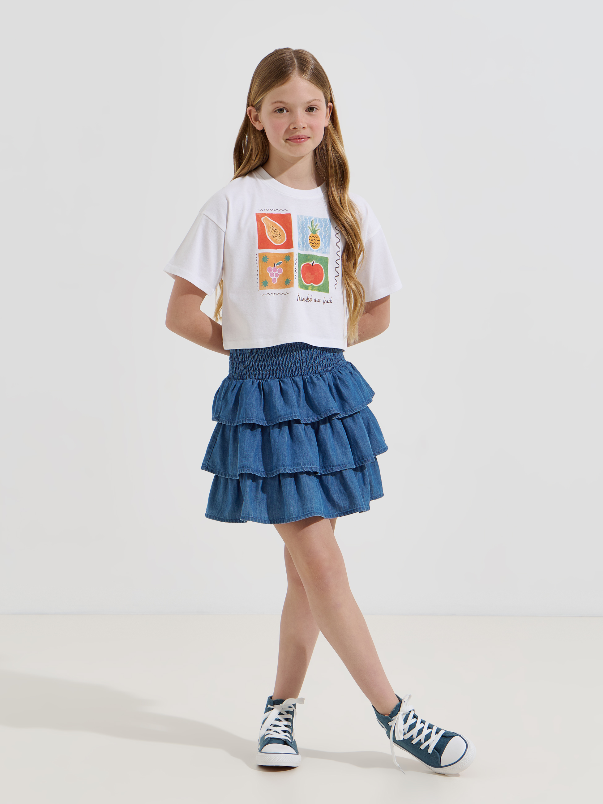 T-shirt estampada frutas