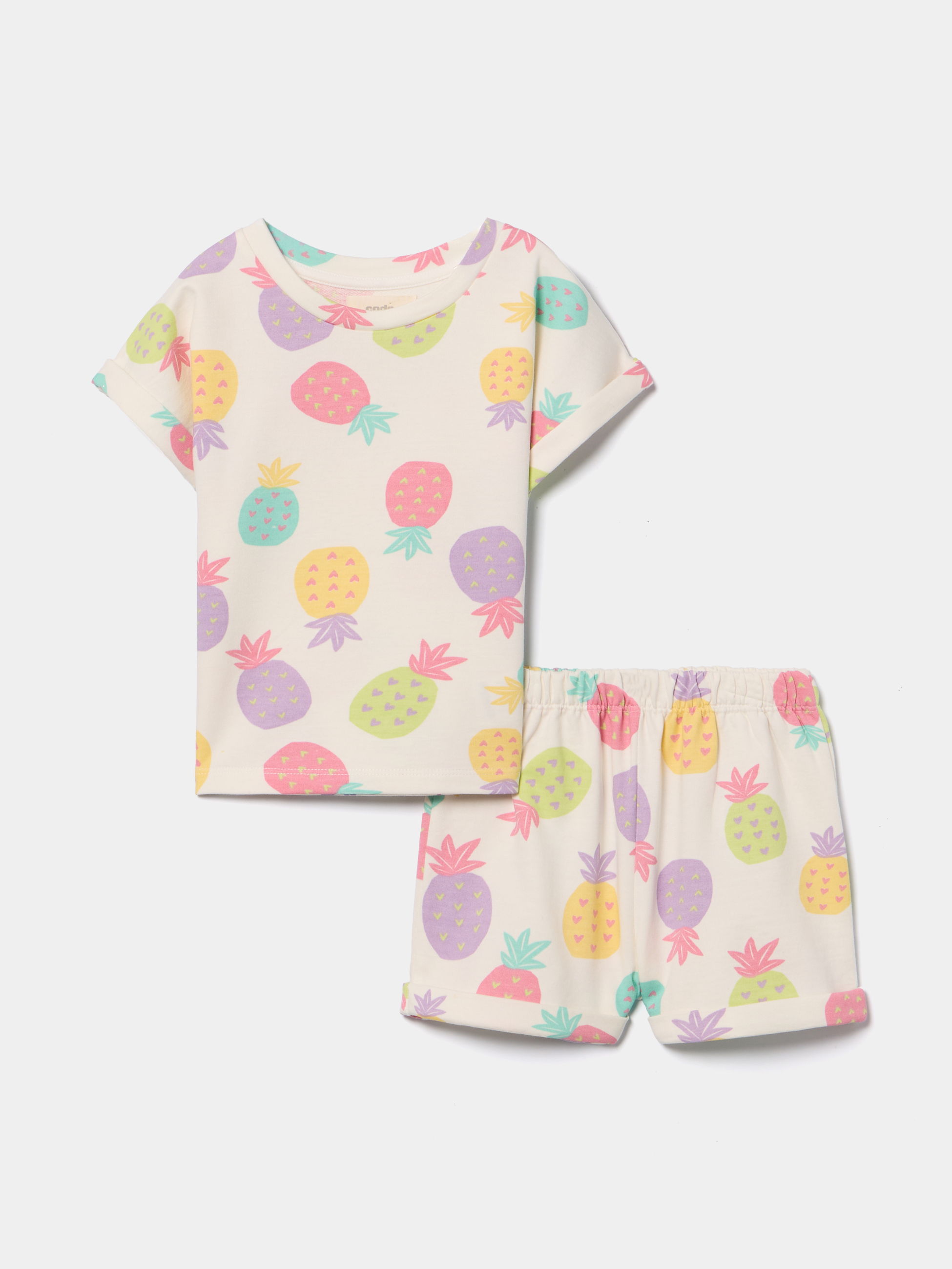 Conjunto estampado em algodão