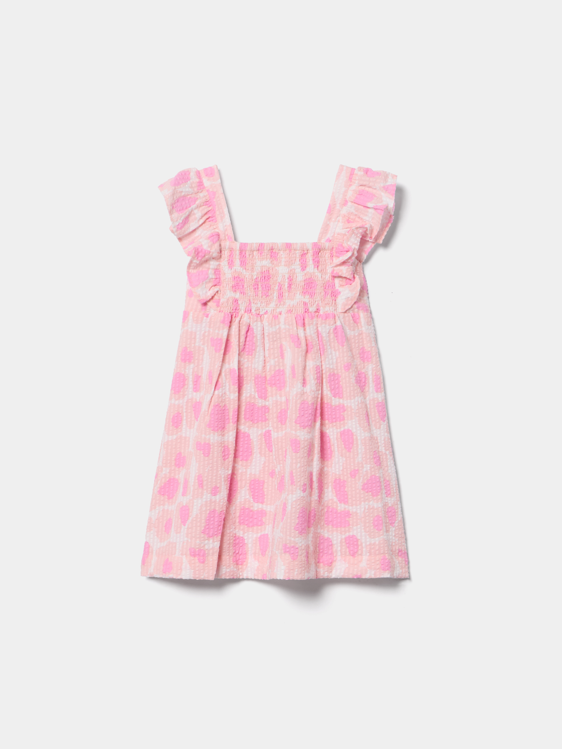 Vestido de alças texturado com padrão