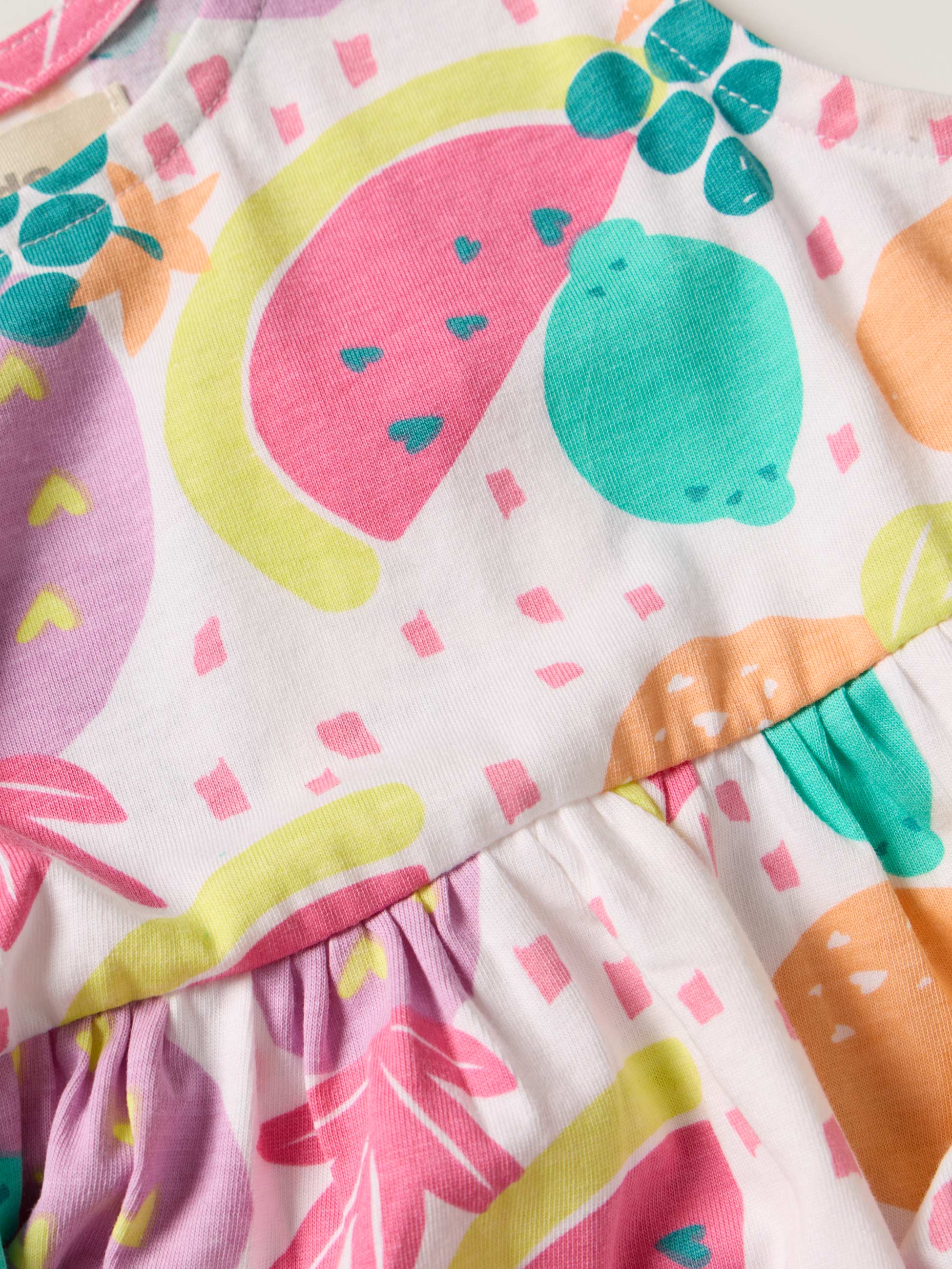 Vestido estampado frutas