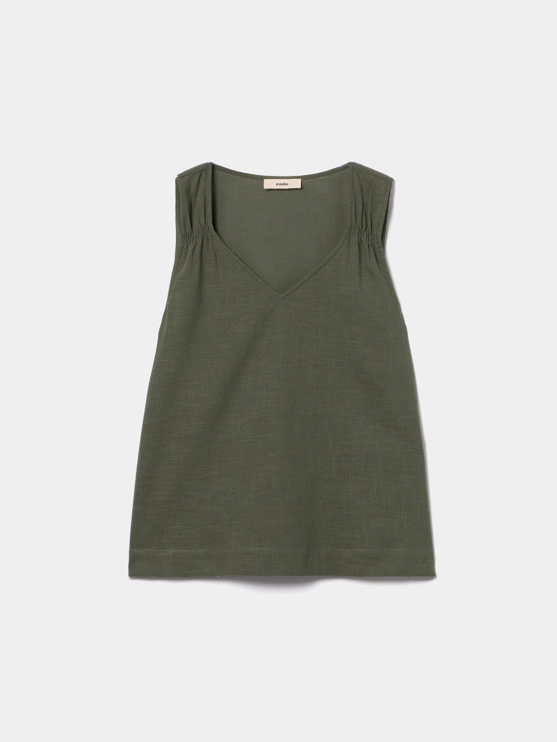 Blusa fluída de alças largas