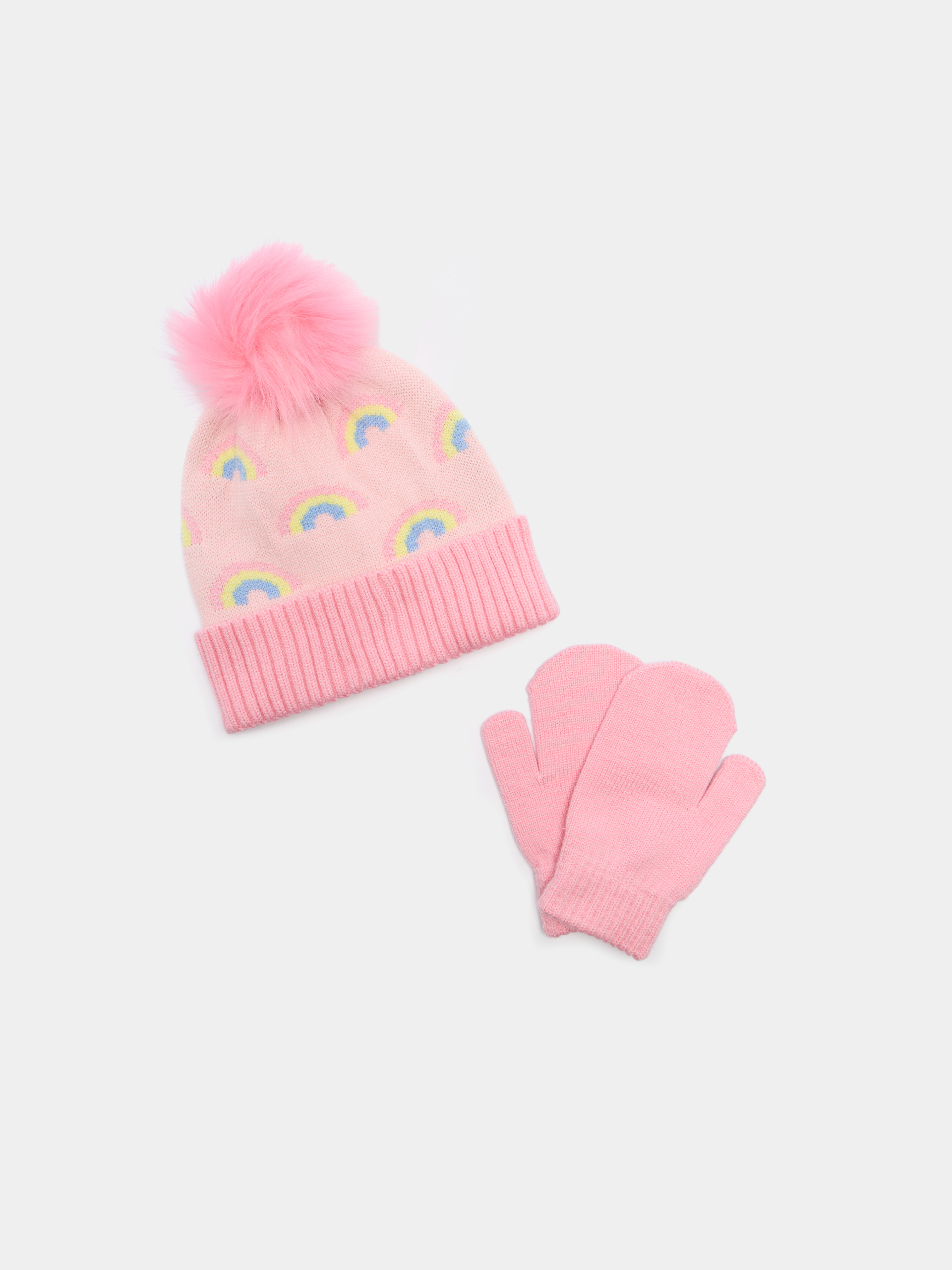 Conjunto de gorro e luvas