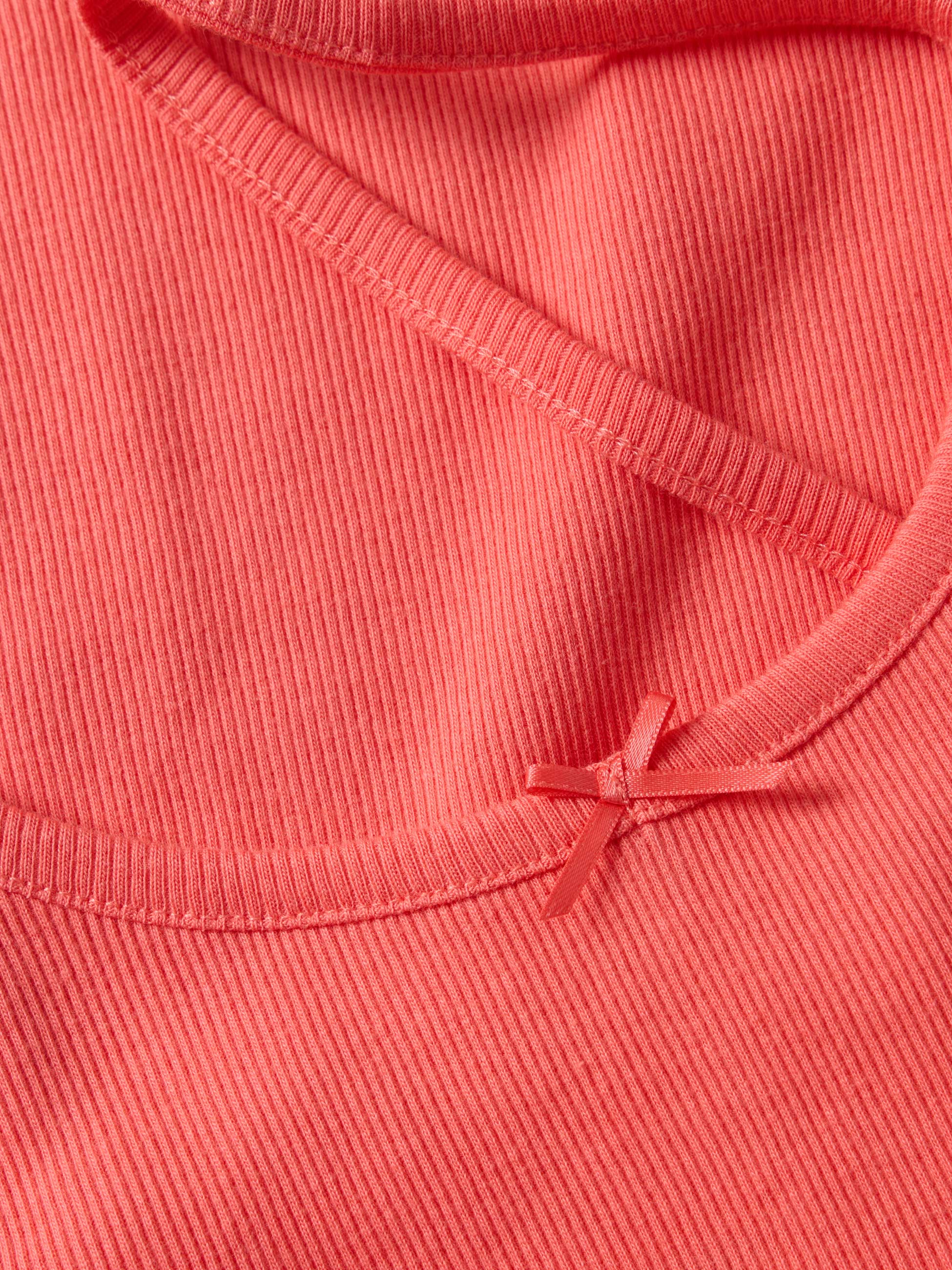 Top de pijama canelado