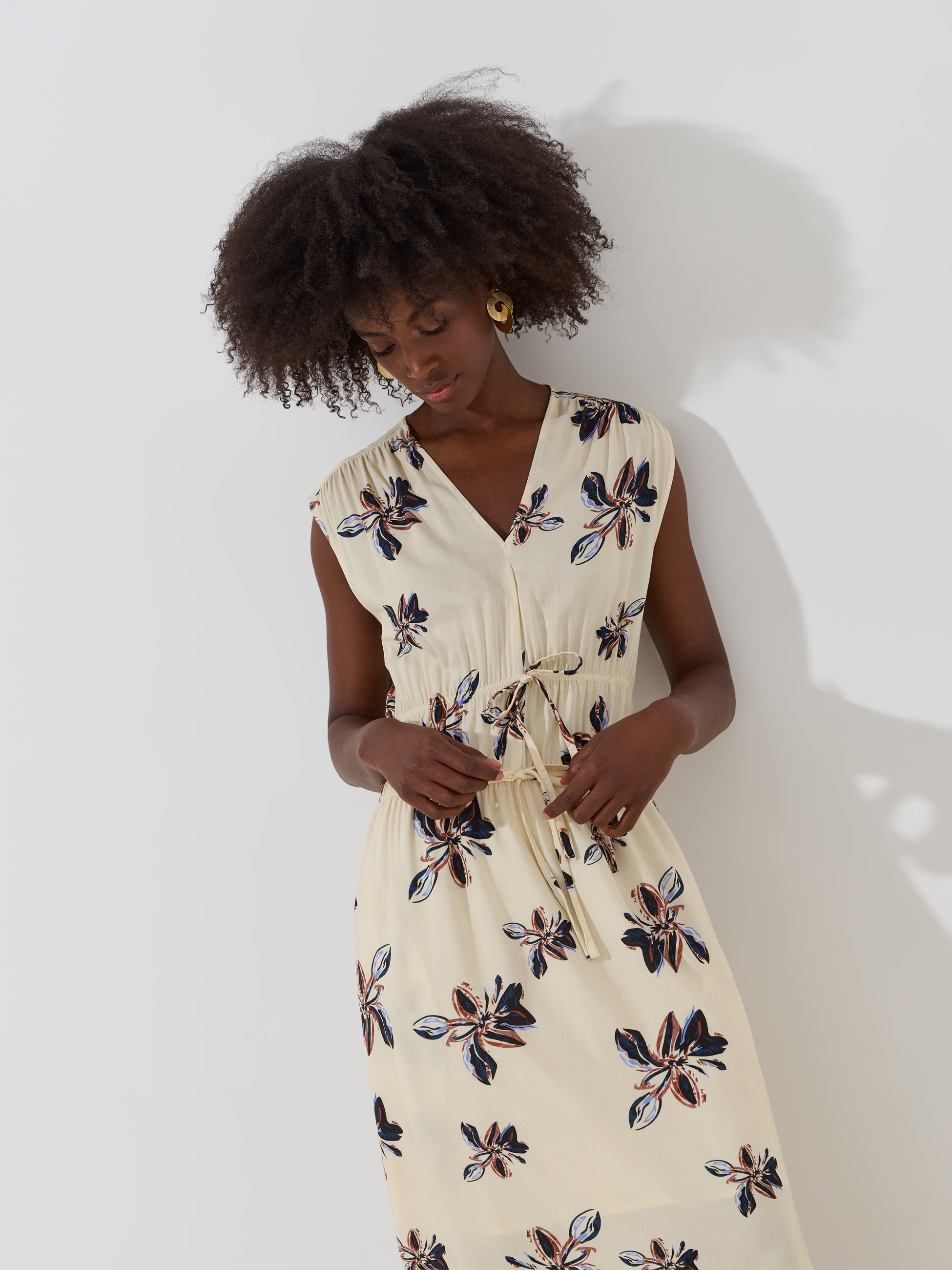 Long printed dress