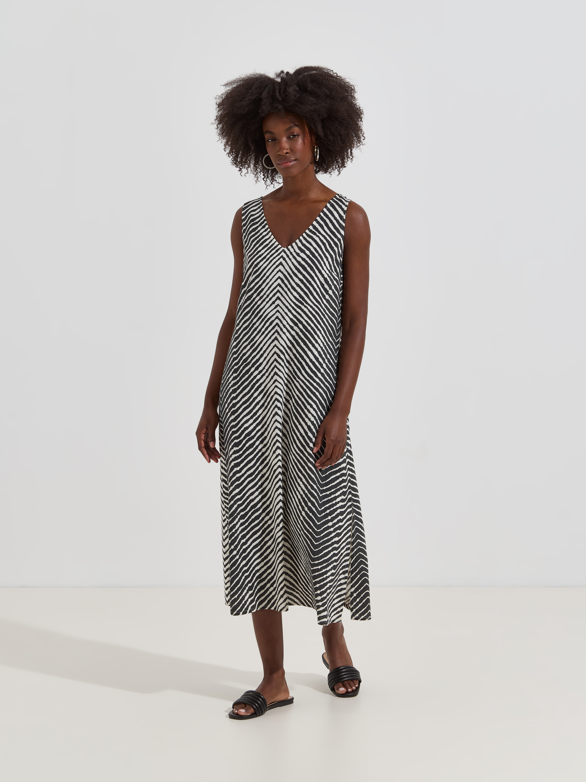 Printed midi dress