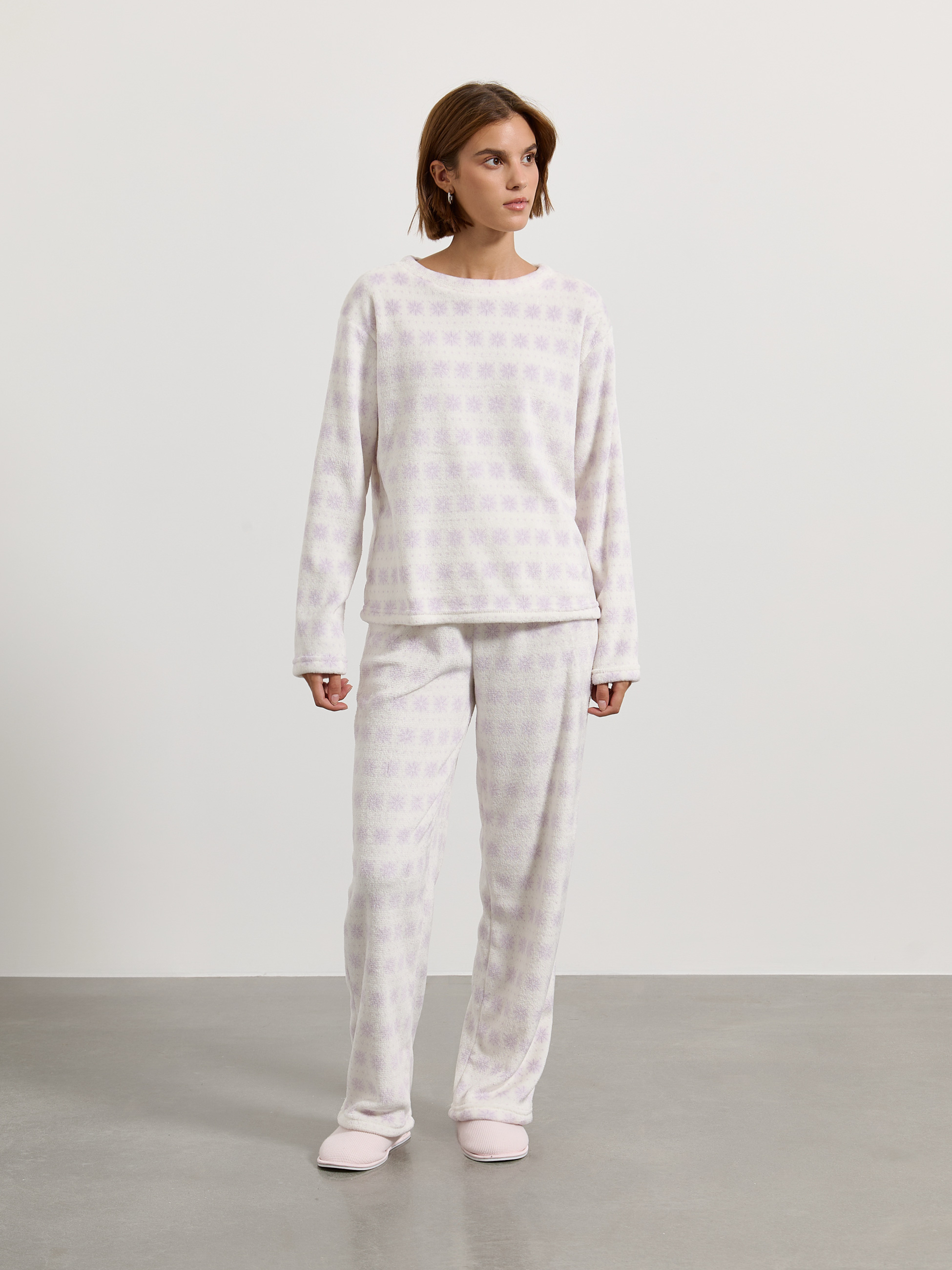 Pijama polar estampado