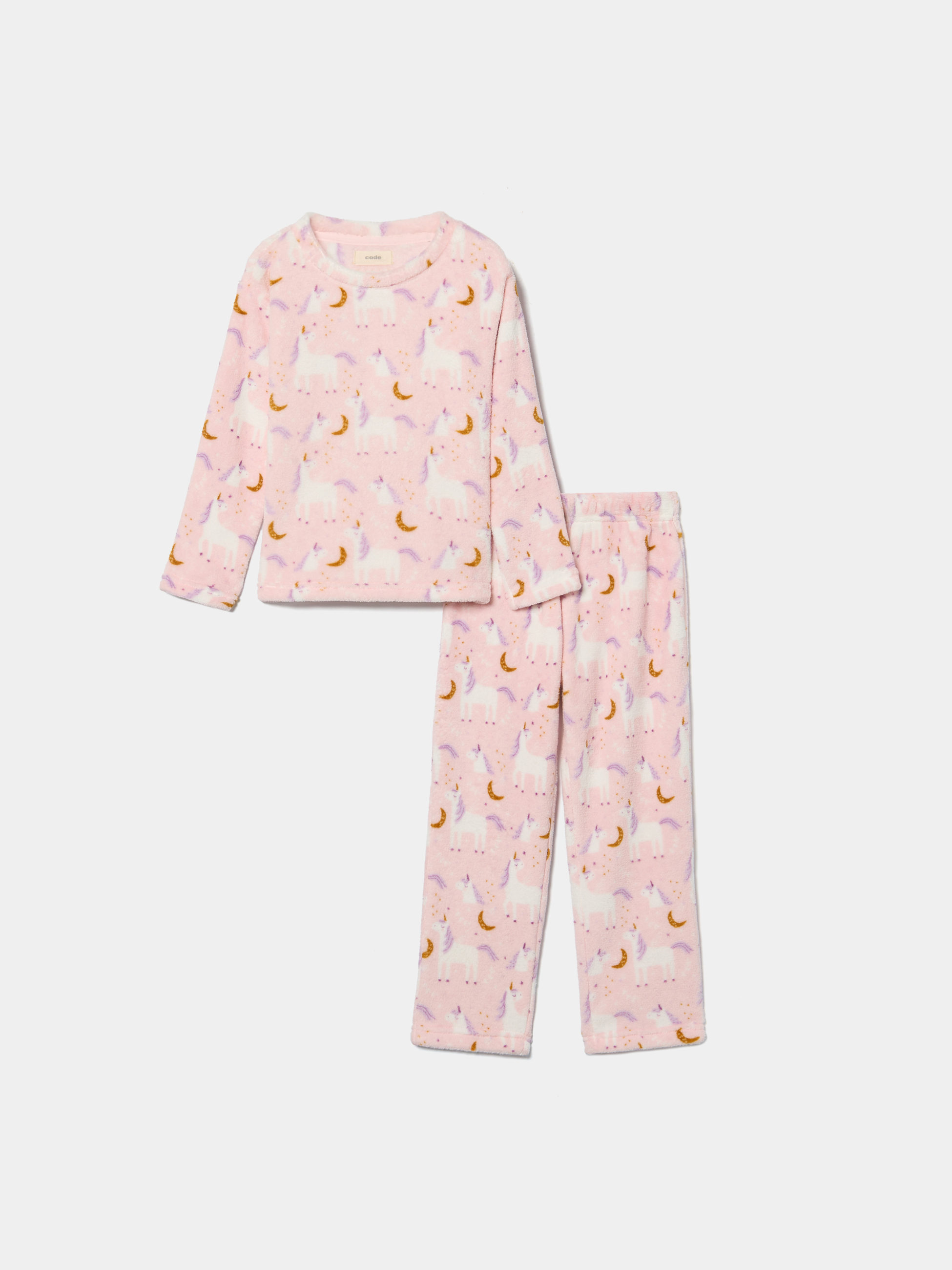 Pijama polar estampado